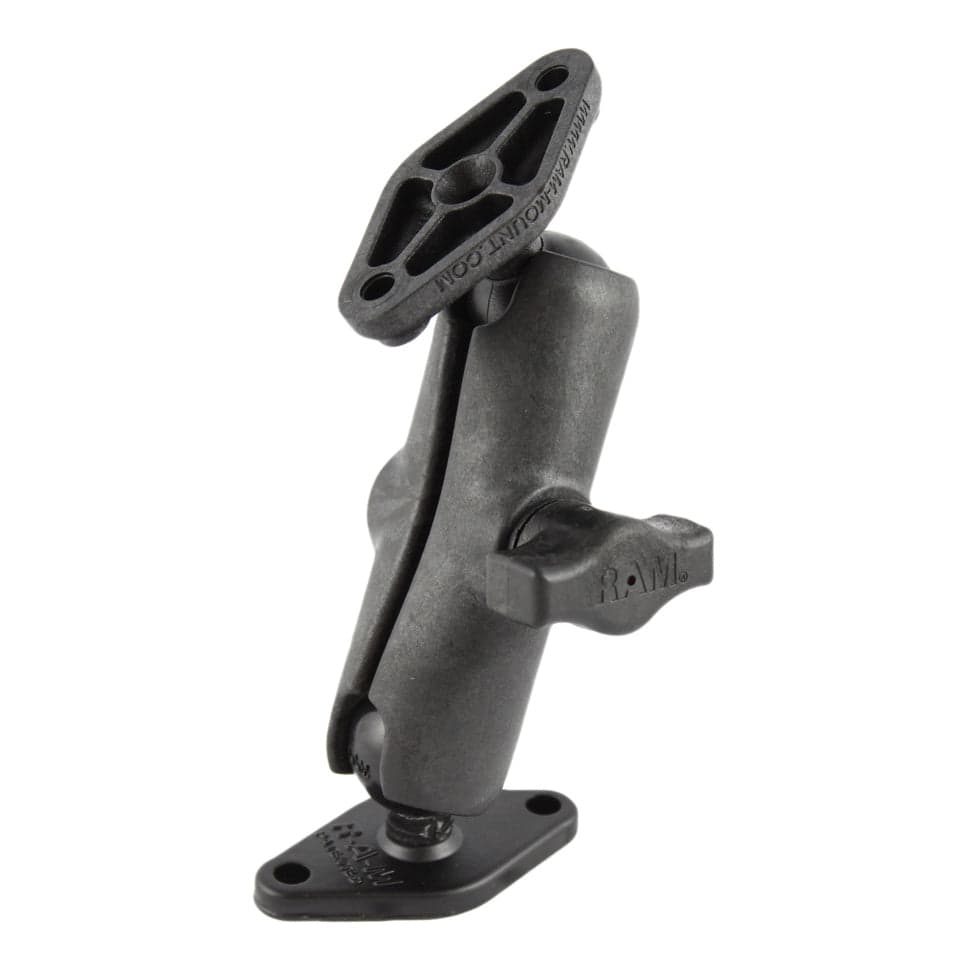 RAM® Universal Composite Double Ball Mount with Two Diamond Plates