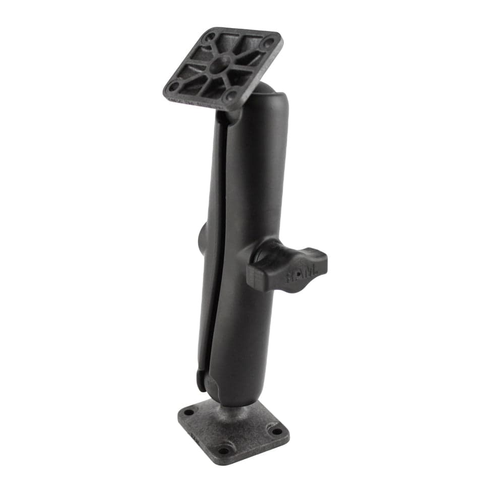 RAM® Composite Double Ball Mount with Rectangle AMPS Plates - Long