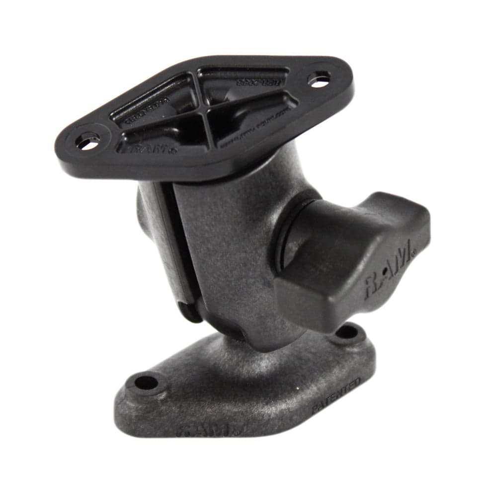 RAM® Composite Single Ball Mount with Diamond Plate