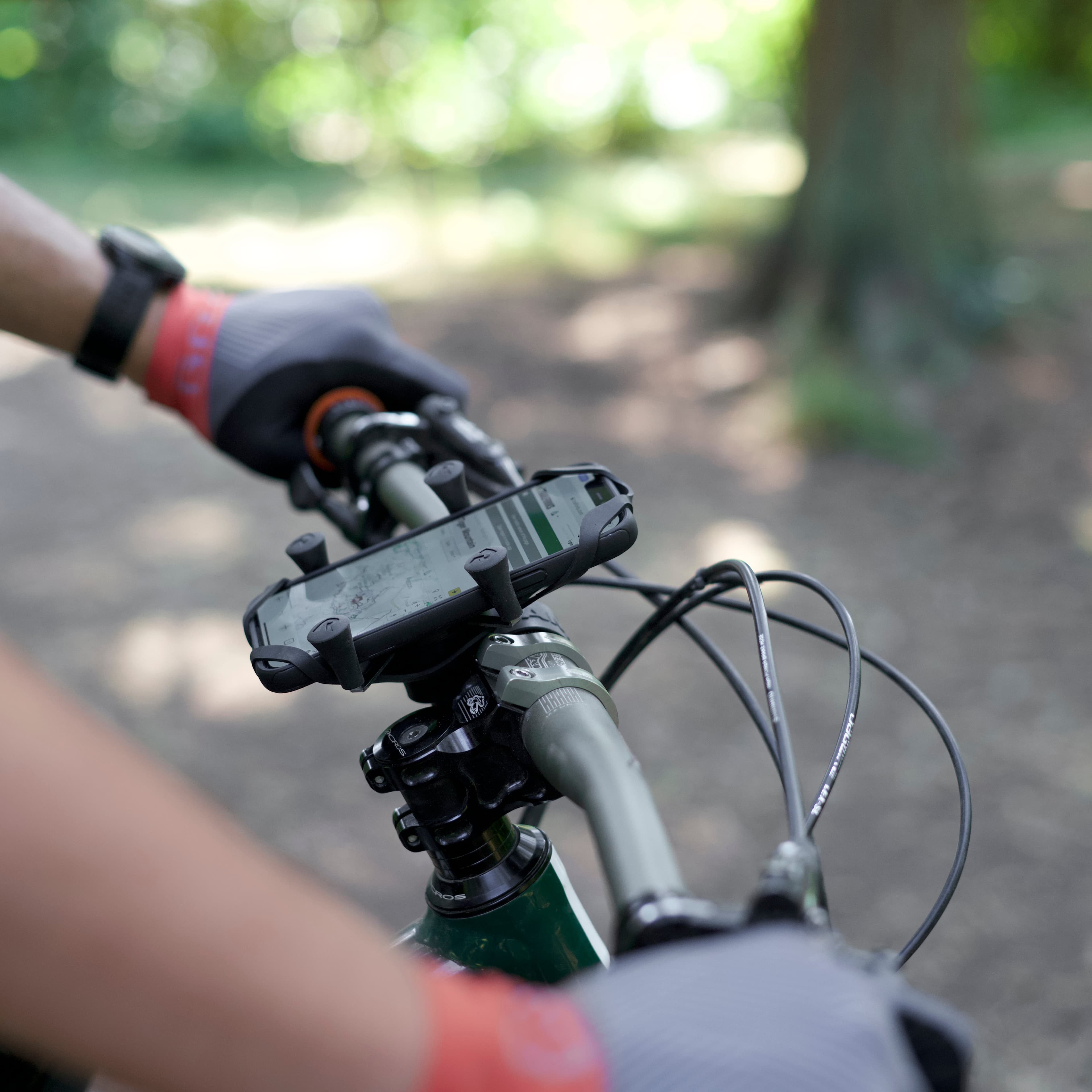 RAM® X-Grip® Phone Mount with RAM® Tough-Strap™ Handlebar Base
