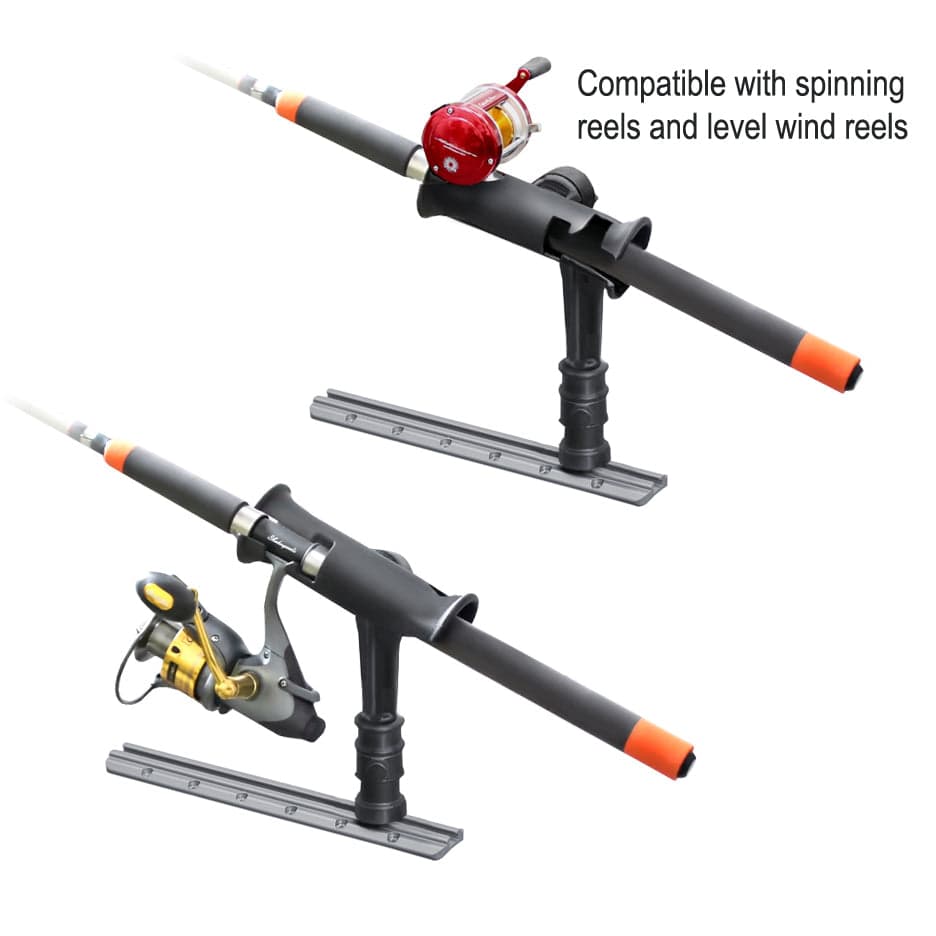 RAM® Tube Jr.™ Rod Holder with RAM® Adapt-A-Post™ Track Base - 4" (10.2 cm) Post