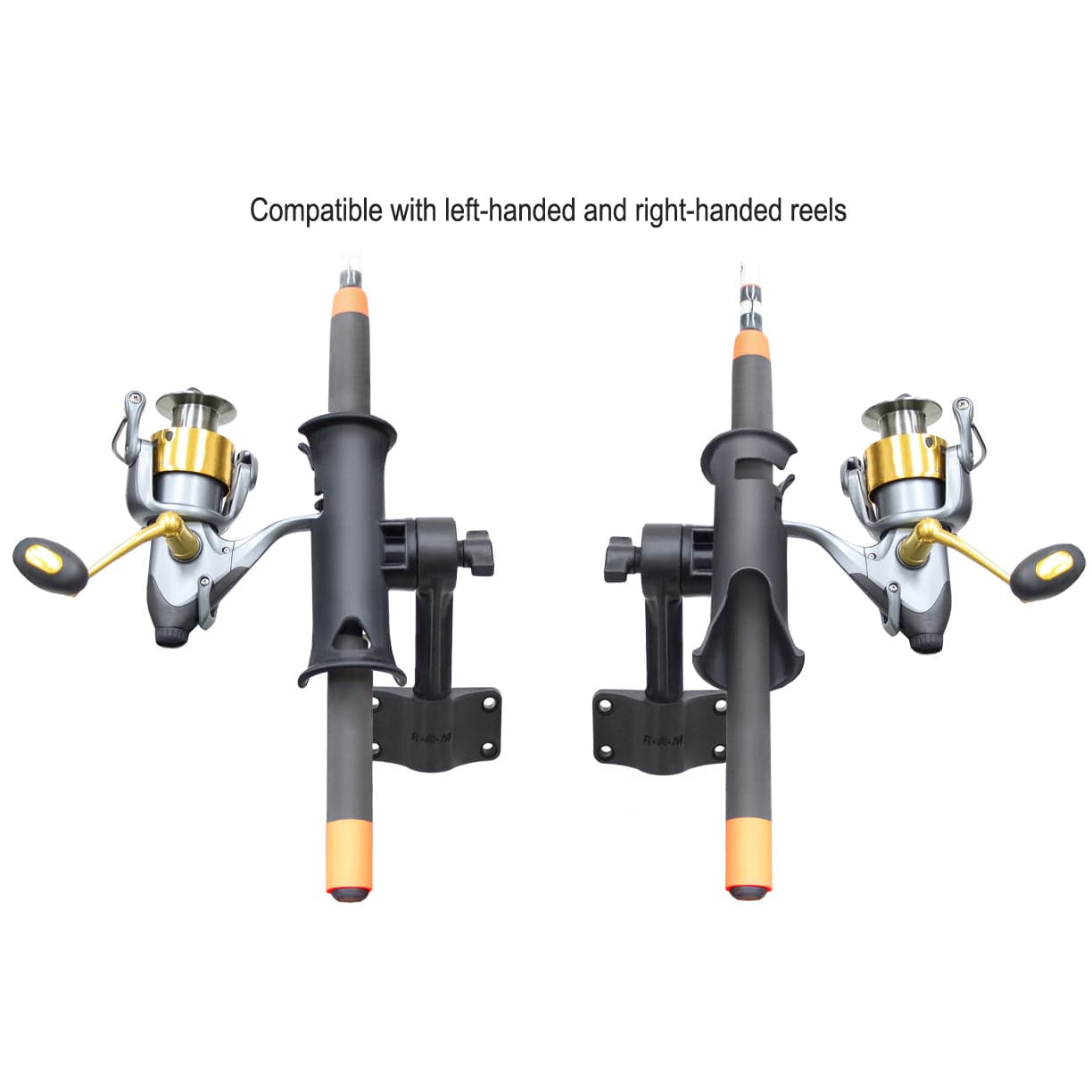 RAM® Tube Jr.™ Rod Holder with Bulkhead Base - 4" (10.2 cm) Post