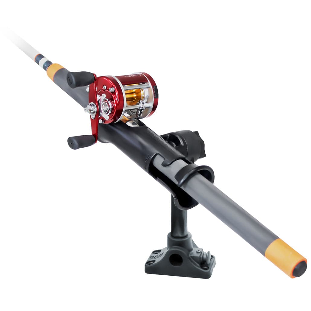RAM® Tube Jr.™ Rod Holder with Bulkhead/Flat Surface Base - 6" (15.2 cm) Post
