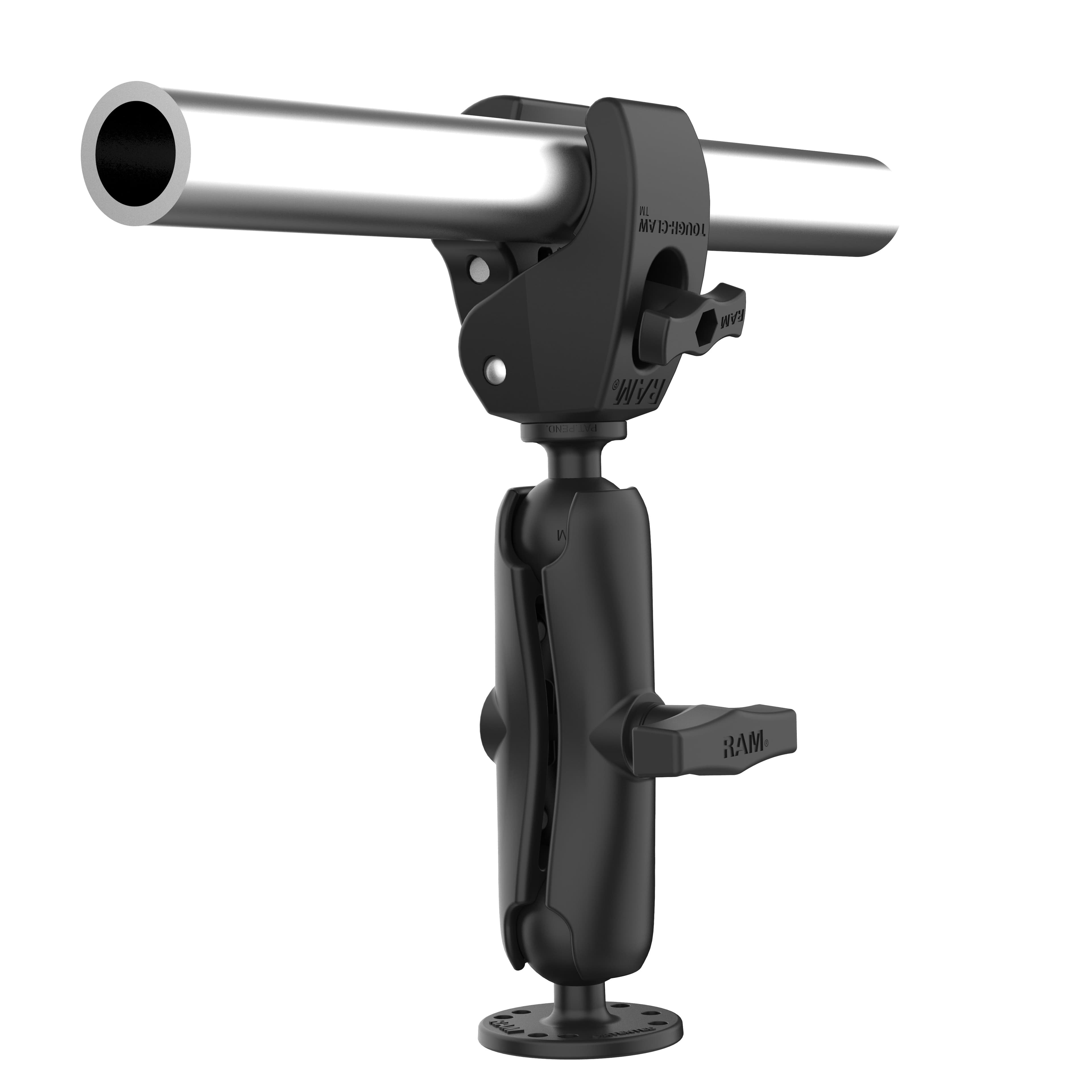 RAM® Trolling Motor Stabilizer - Tough-Claw™ 1” (25.4 mm) - 1.6” (40.6 mm) Medium Arm