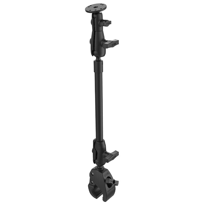RAM® Tough-Claw™ 9" (22.9 cm) Pipe Mount with Round Plate Adapter