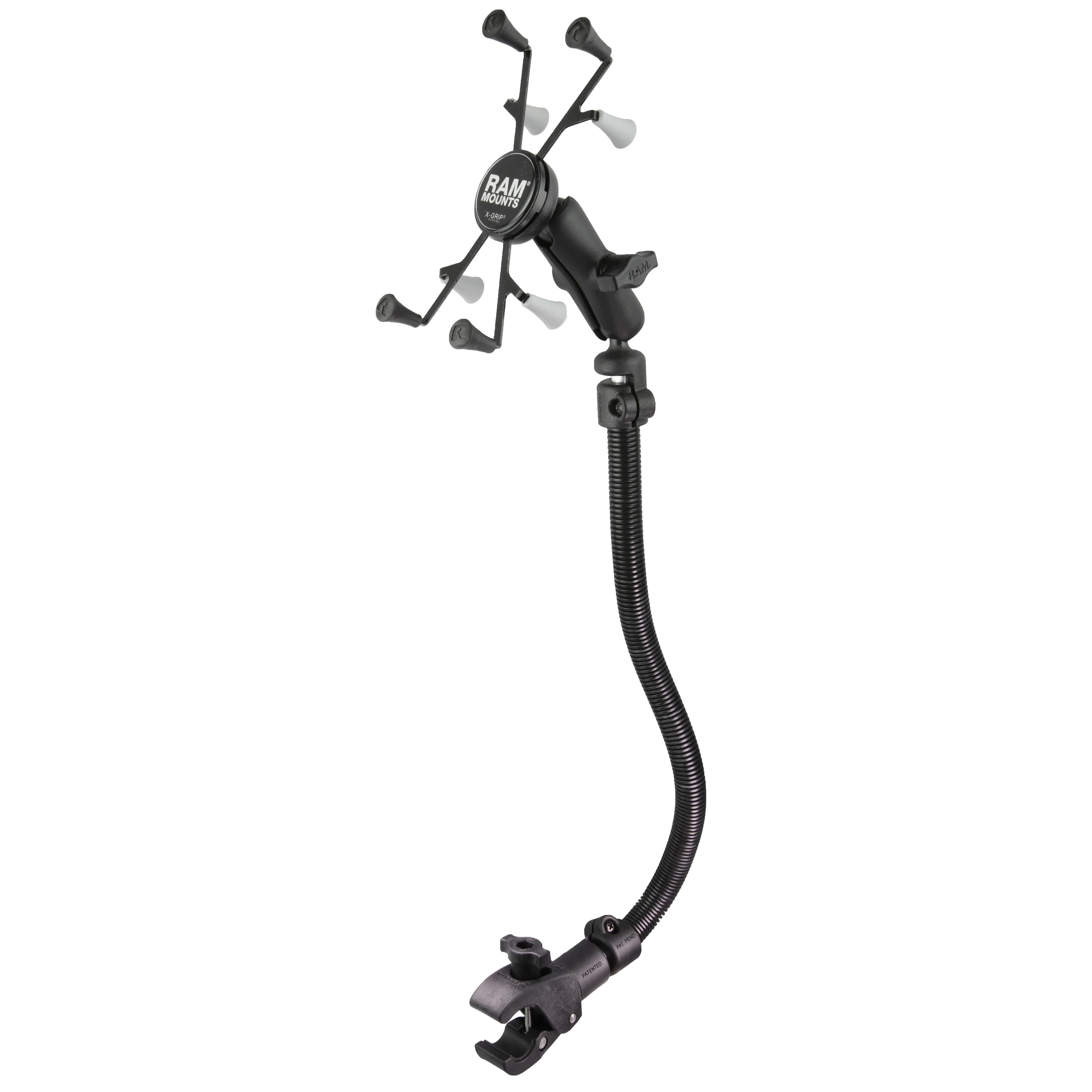 RAM® X-Grip® Wheelchair Leg Rail Mount for 7" (17.8 cm)-8" (20.3 cm) Tablets