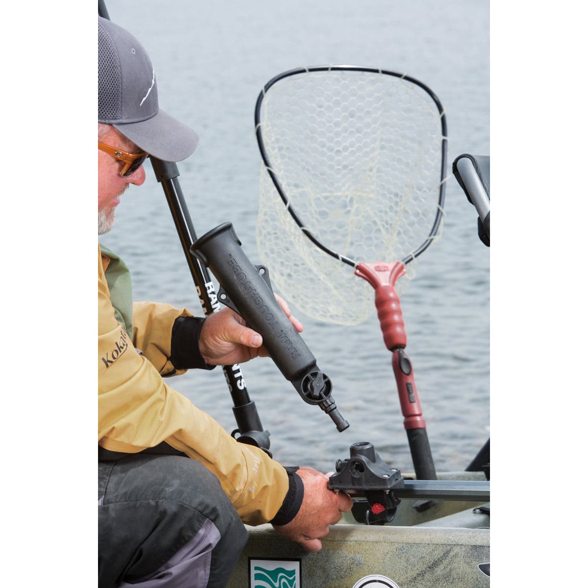 RAM® Tough-Tube™ Rod Holder with 2" (50.8 mm) Ratchet Spline Post Arm