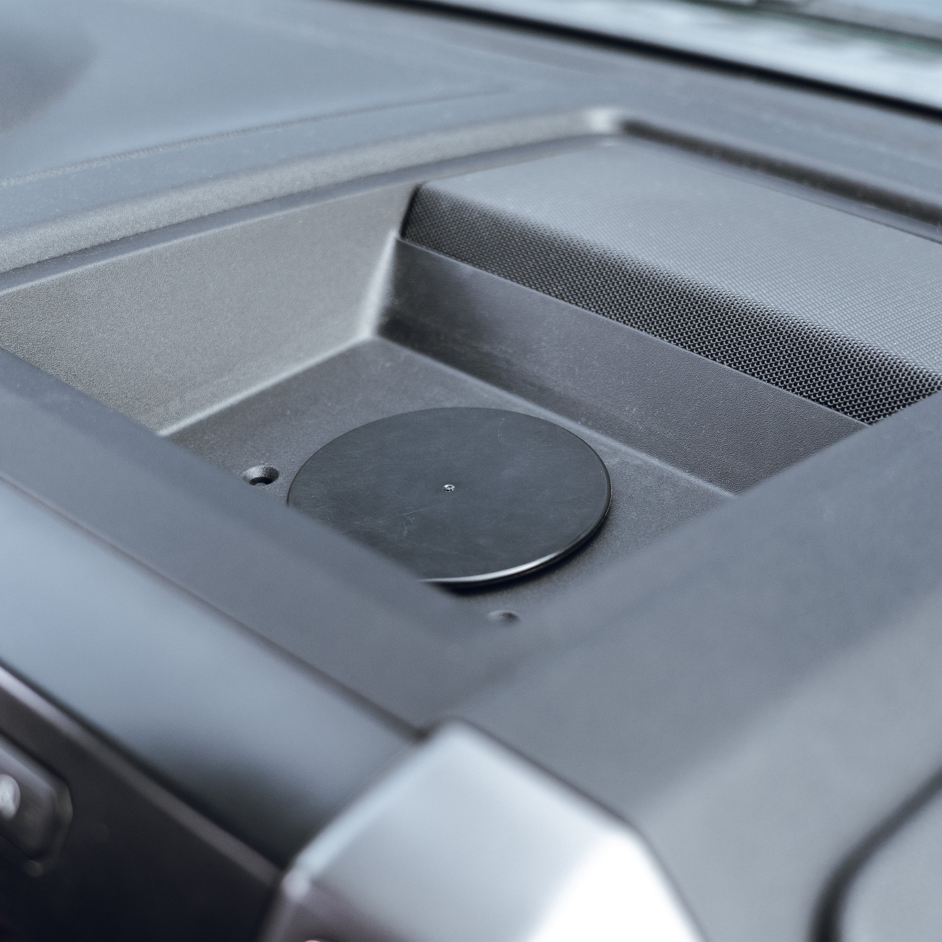 RAM® Black 3.5" (88.9 mm) Adhesive Plate for Suction Cups