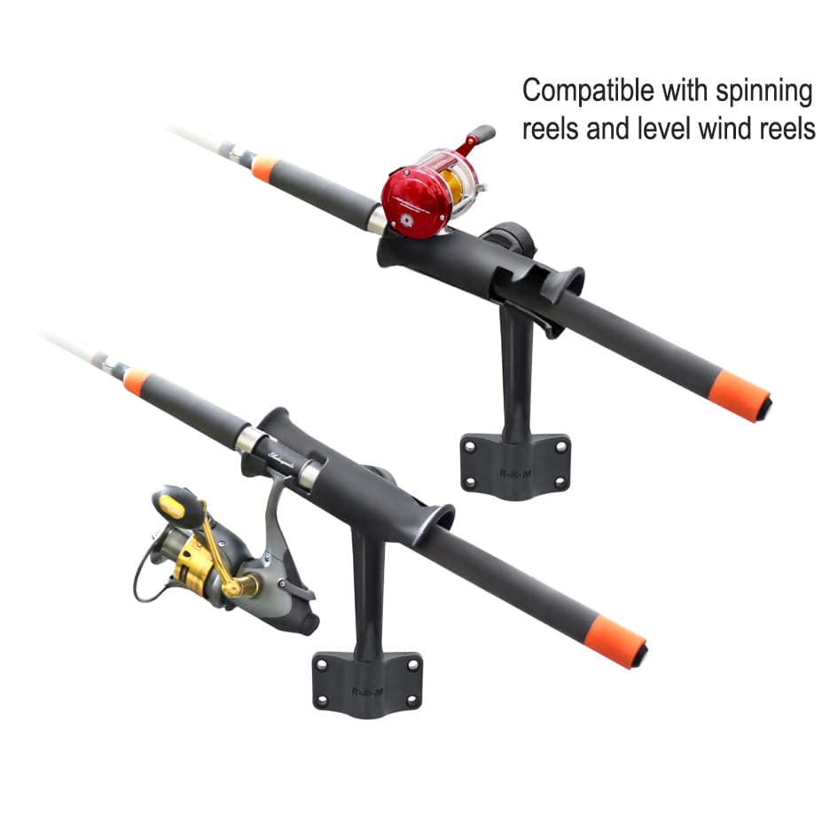 RAM® Tube Jr.™ Rod Holder with Bulkhead Base - 6" (15.2 cm) Post