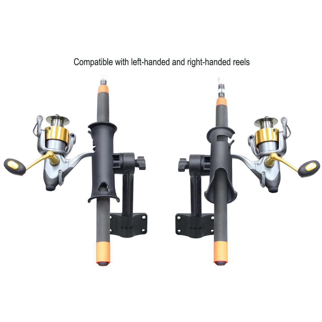 RAM® Tube Jr.™ Rod Holder with Bulkhead Base - 6" (15.2 cm) Post