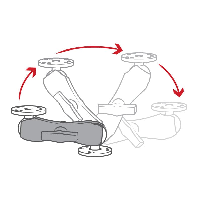 RAM® Double Socket Arm - C Size Medium