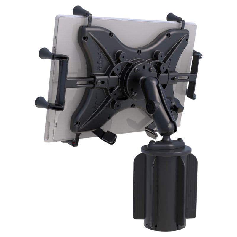RAM® X-Grip® with RAM-A-CAN™ II Cup Holder Mount for 12"-13" (33 cm) Tablets