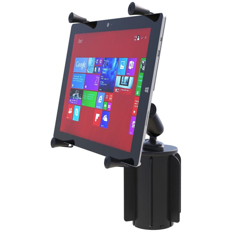 RAM® X-Grip® with RAM-A-CAN™ II Cup Holder Mount for 12"-13" (33 cm) Tablets