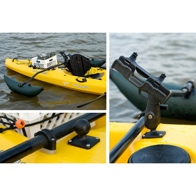 RAM ROD® Fly Rod Holder with 2" (50.8 mm) x 2.5" (63.5 mm) Base