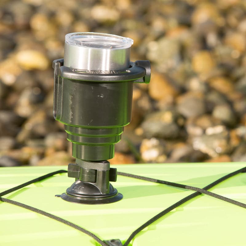 RAM® Twist-Lock™ Suction Cup with Drink Cup Holder