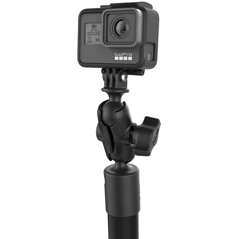 RAM® Twist-Lock™ Suction Mount with 18" (45.7 cm) Pole & Action Camera Adapter
