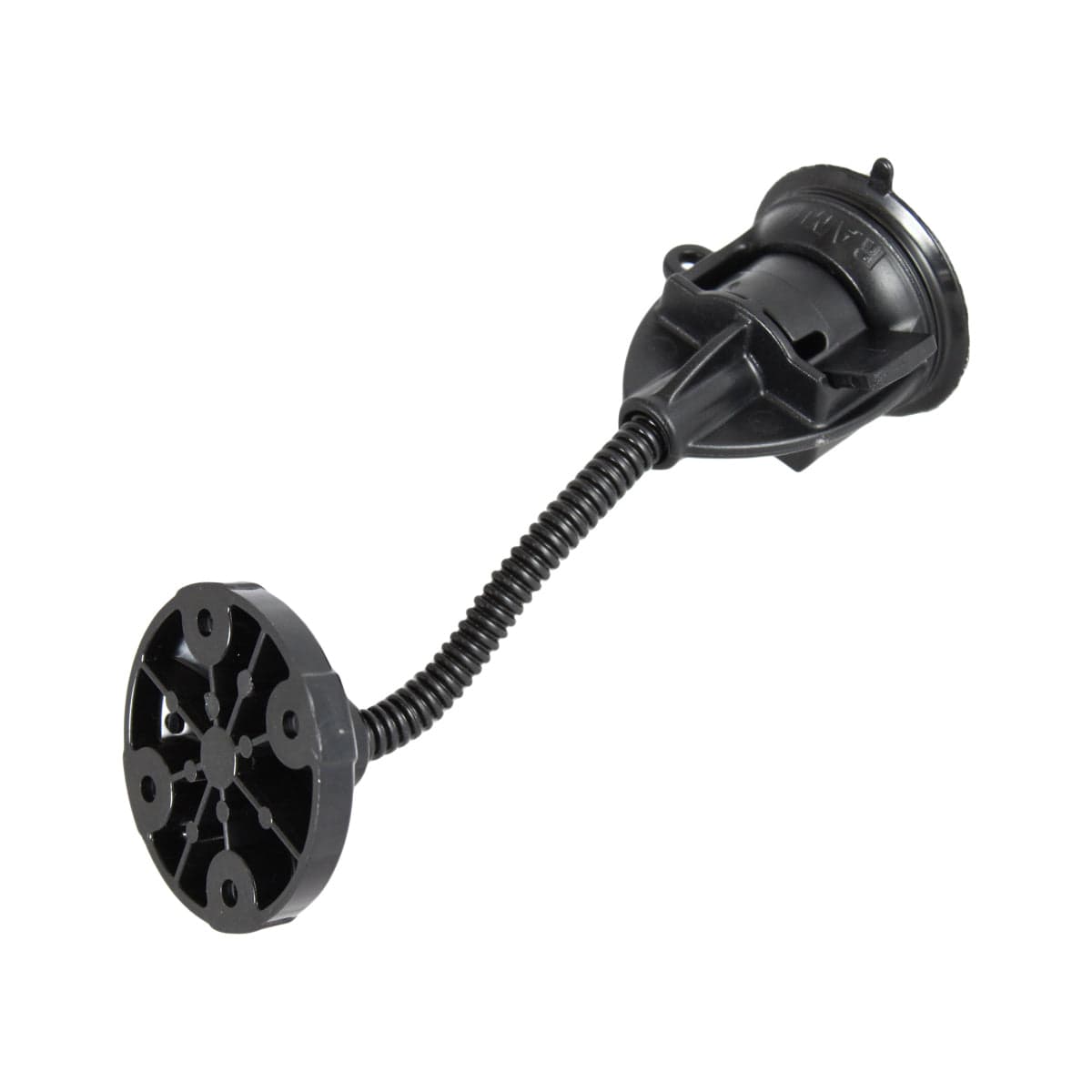 RAM® Twist-Lock™ Suction Cup with 4" (10.2 cm) RAM® Flex-Arm™ & Round Plate