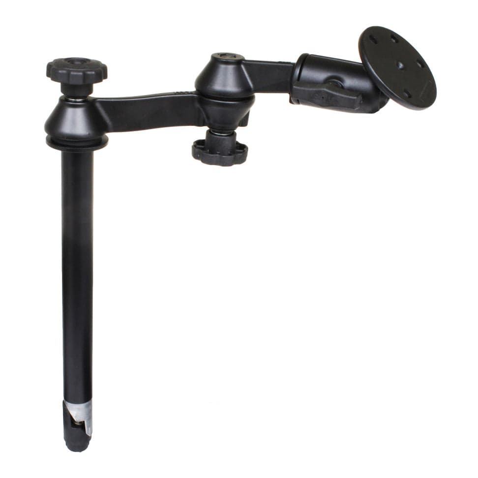 RAM® 12" (30.5 cm) Upper Pole with Double Swing Arms & Large Round Plate
