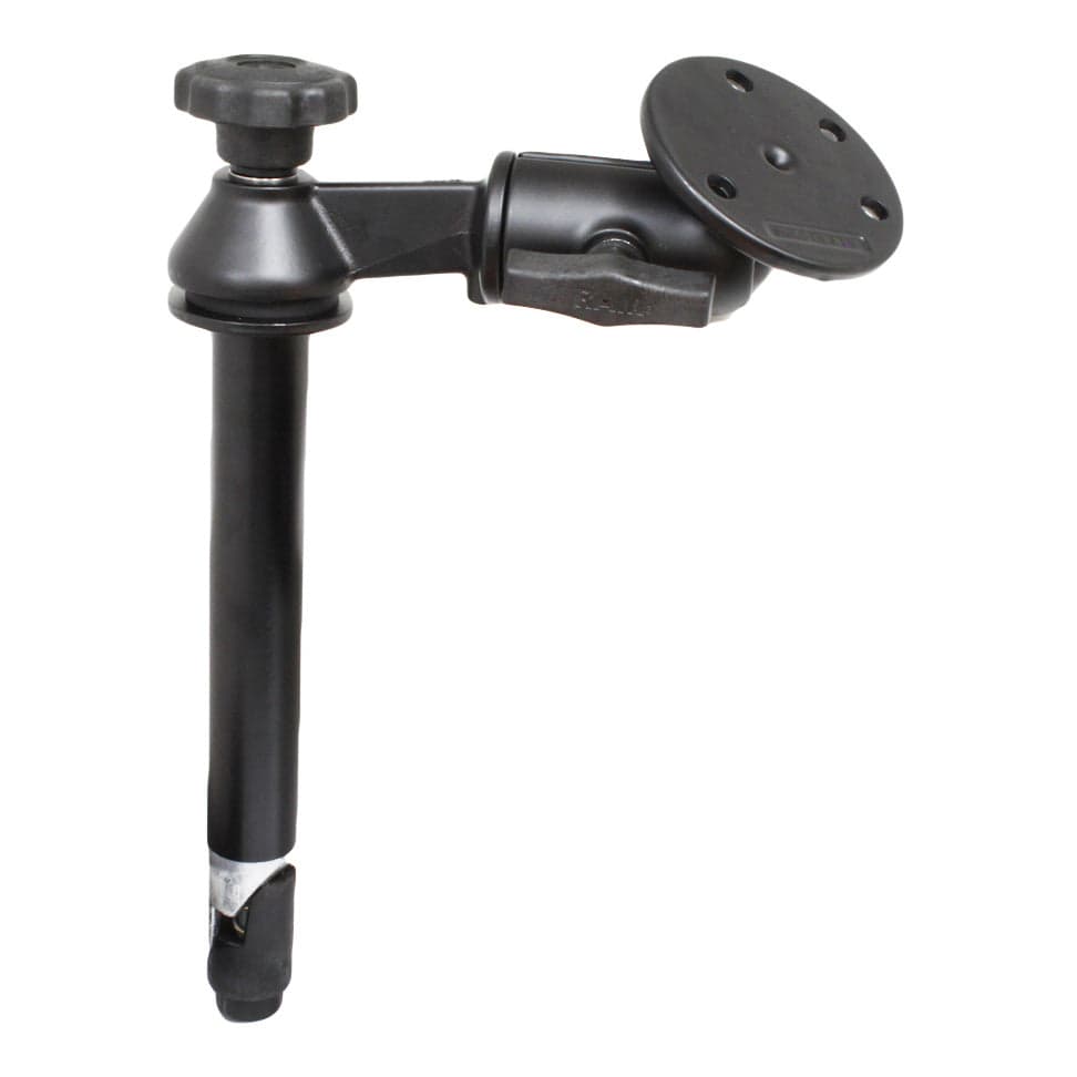 RAM® 8" (20.3 cm) Upper Pole with Single Swing Arm & Large Round Plate
