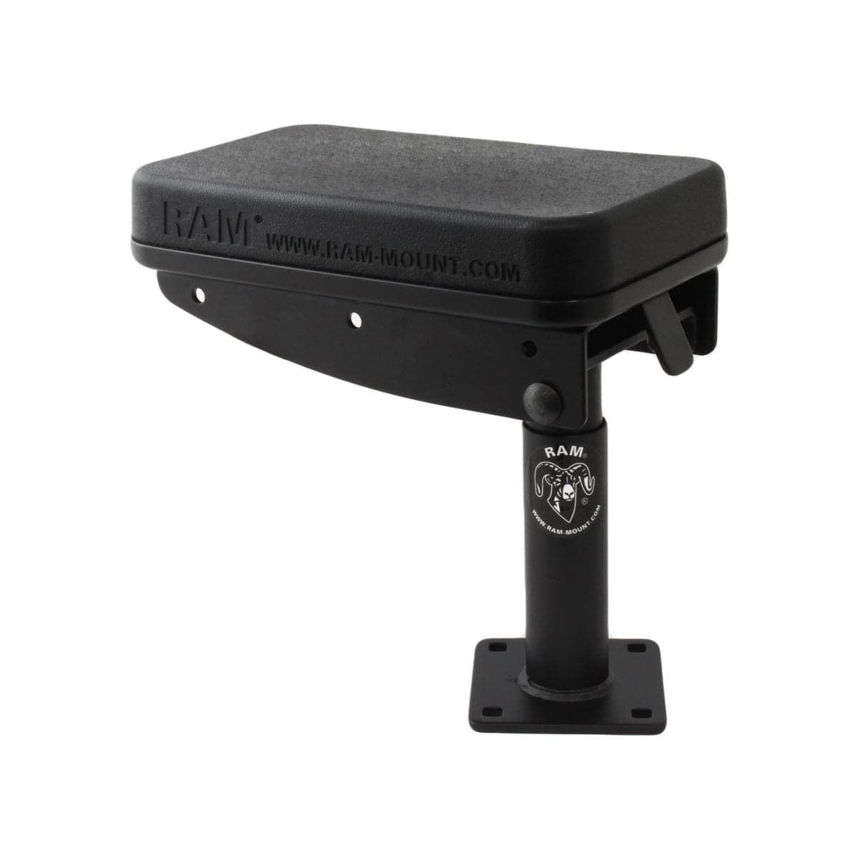 RAM® Tough-Box™ Console Telescoping Armrest with 5" (12.7 cm) Lower Pole