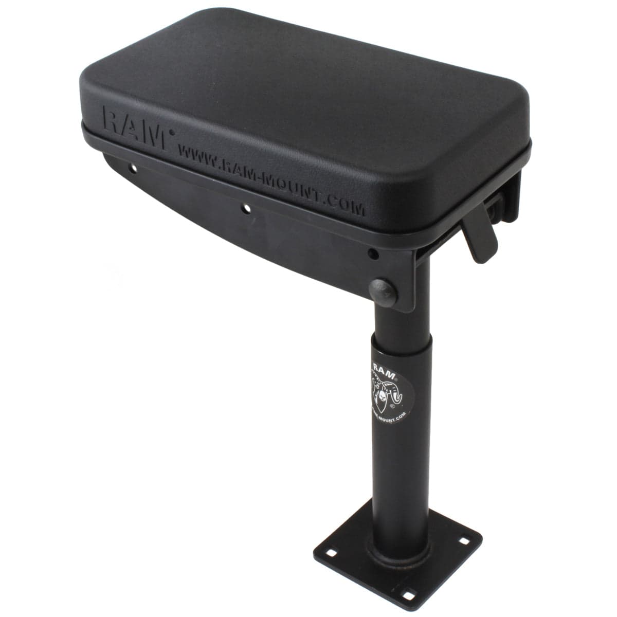 RAM® Tough-Box™ Console Telescoping Armrest with 7" (17.8 cm) Lower Pole