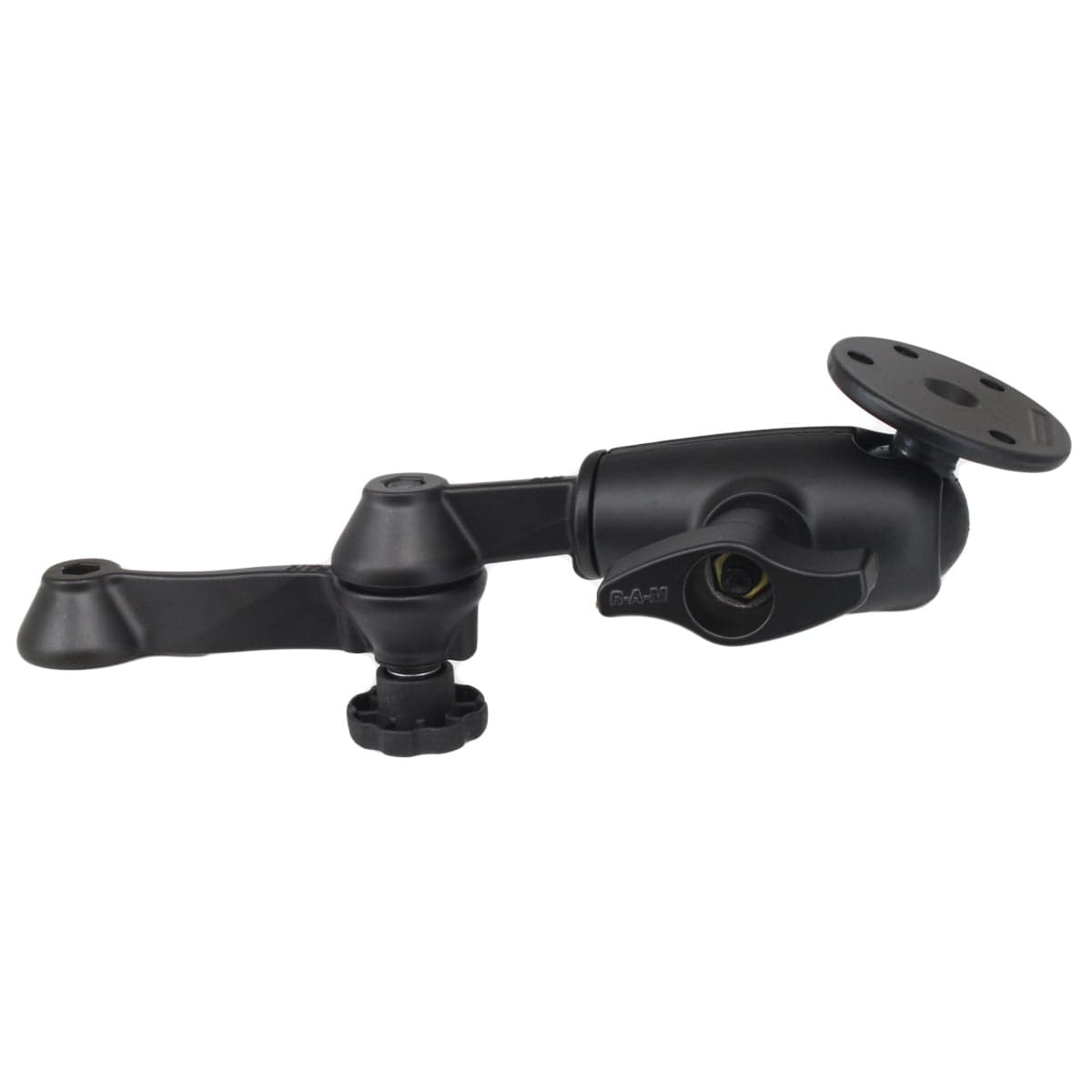 RAM® 12" (30.5 cm) Locking Double Swing Arm with Large Round Plate