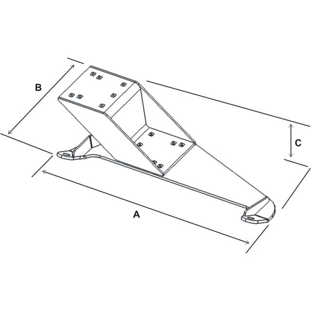 RAM® No-Drill™ Vehicle Base for Toyota 4Runner & Tacoma