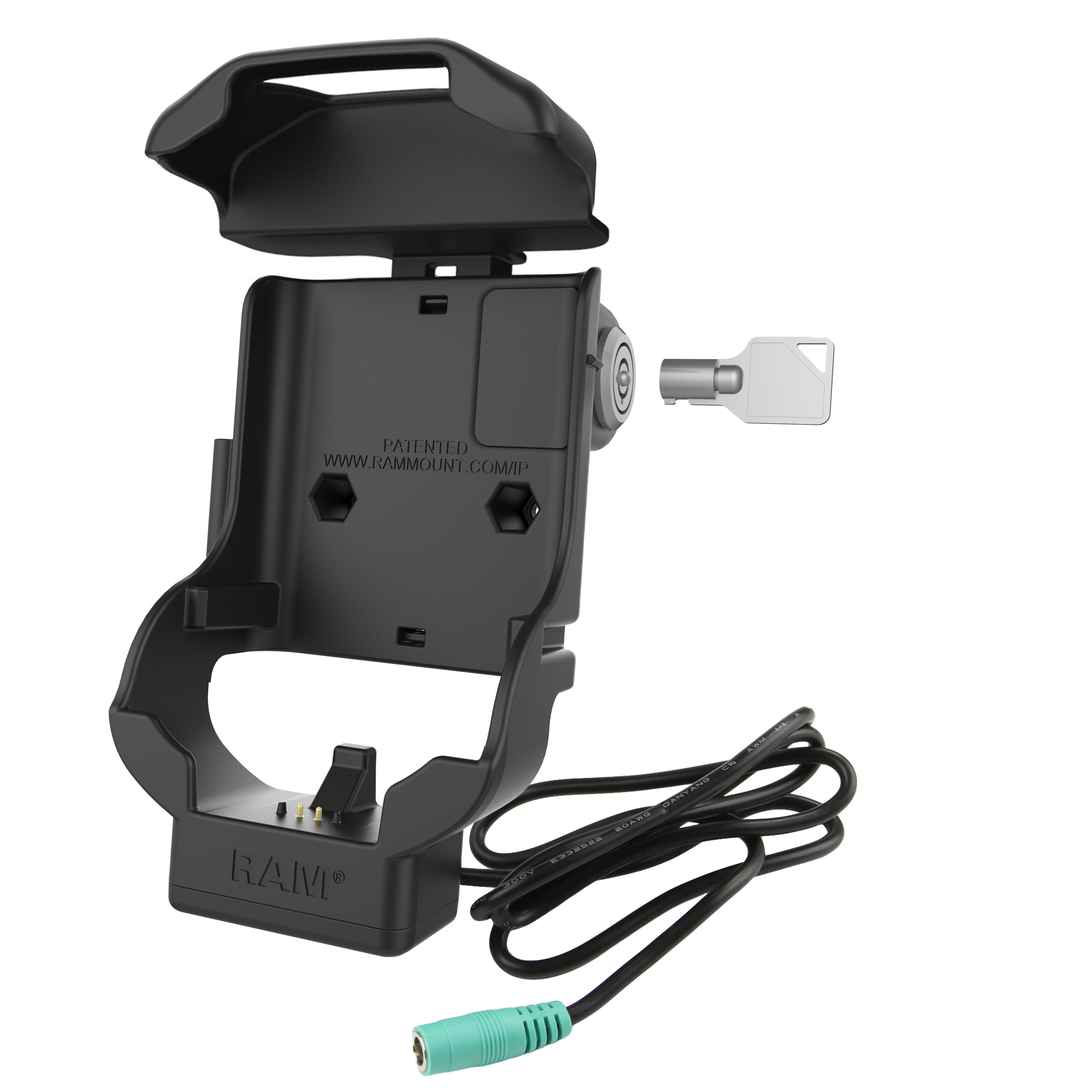 RAM® Key-Locking Form-Fit Powered Dock for Zebra TC70, 72, 75 & 77