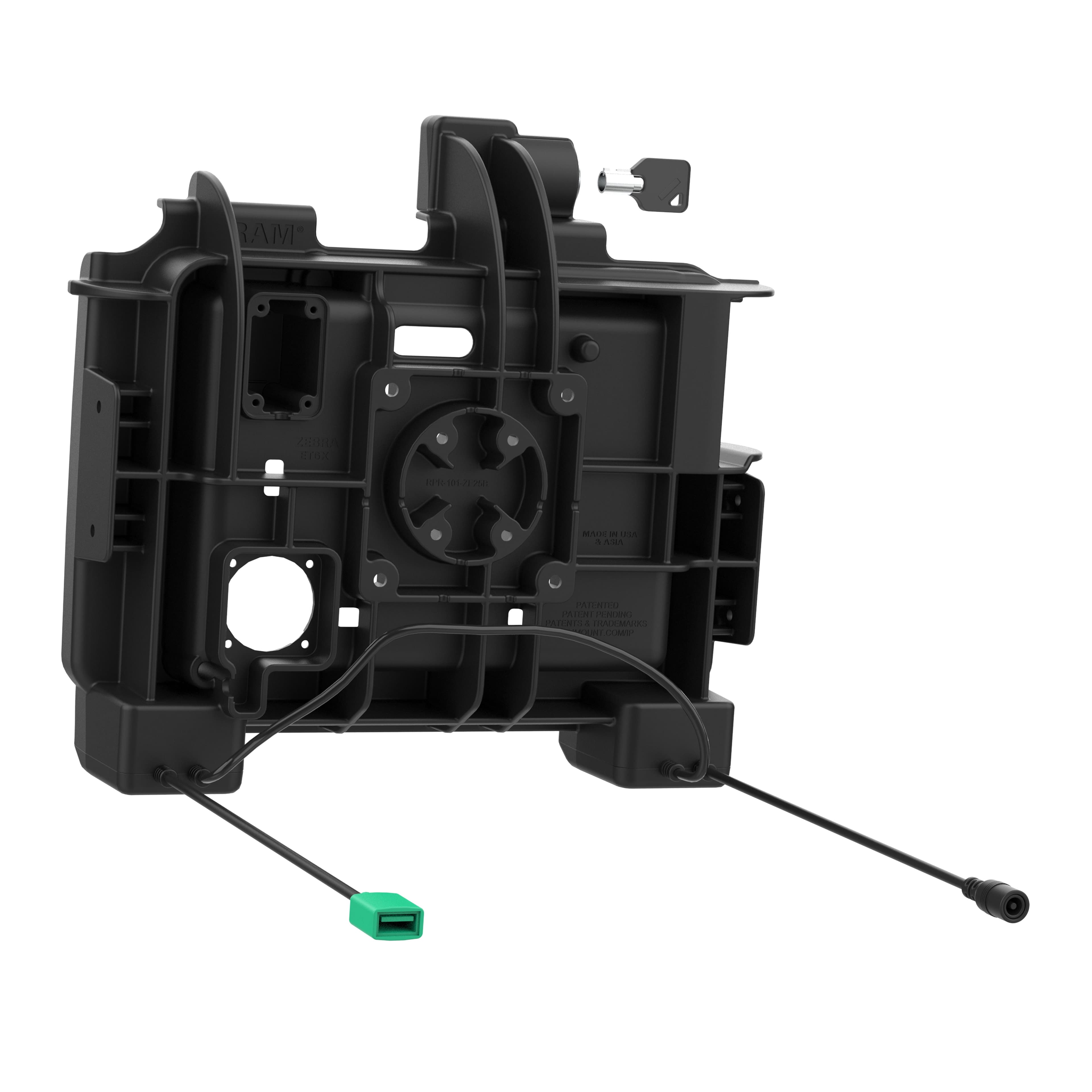 RAM® Power + Data Locking Dock for Zebra ET6x - Heated Pins