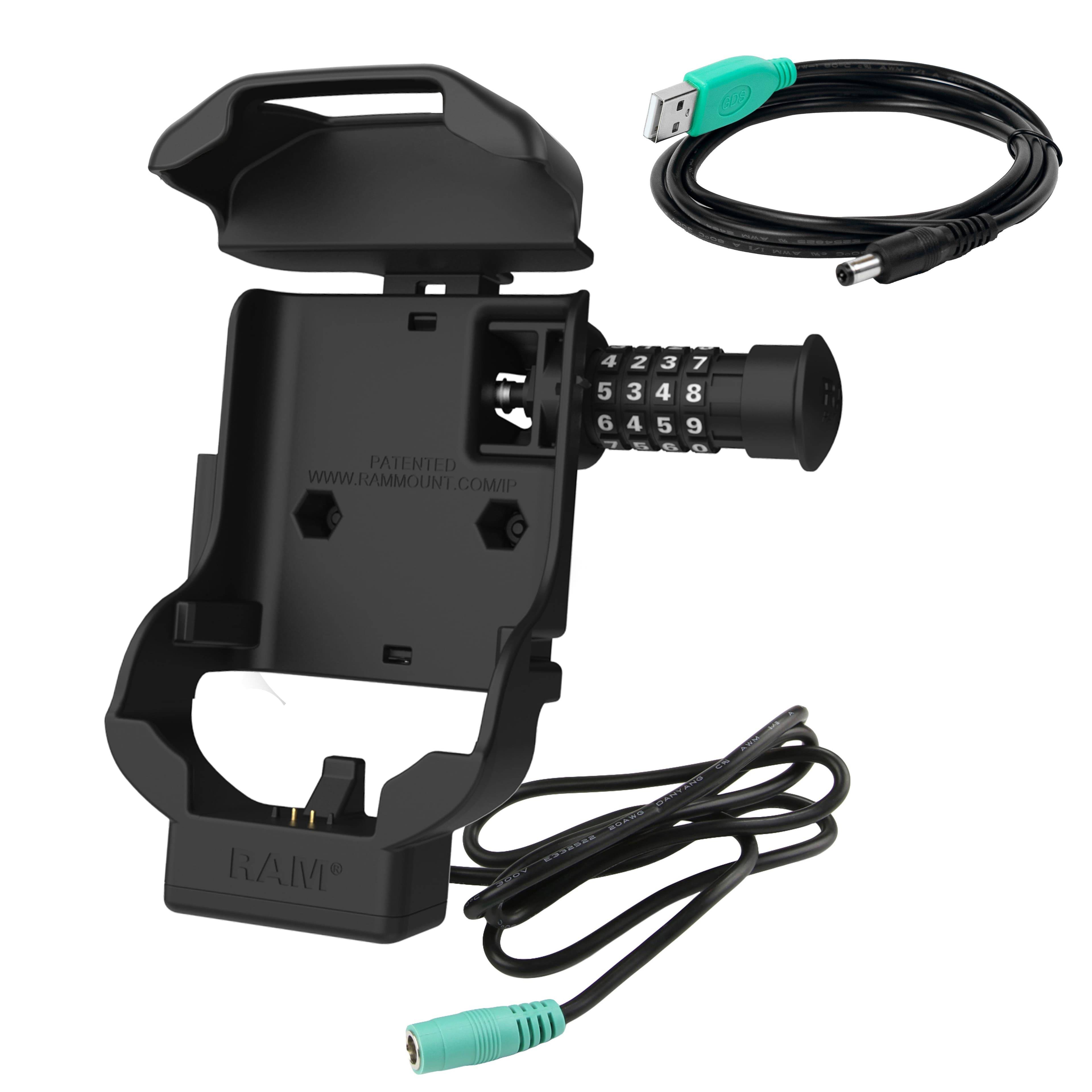 RAM® Combo-Locking Form-Fit Powered Dock for Zebra TC70, 72, 75 & 77