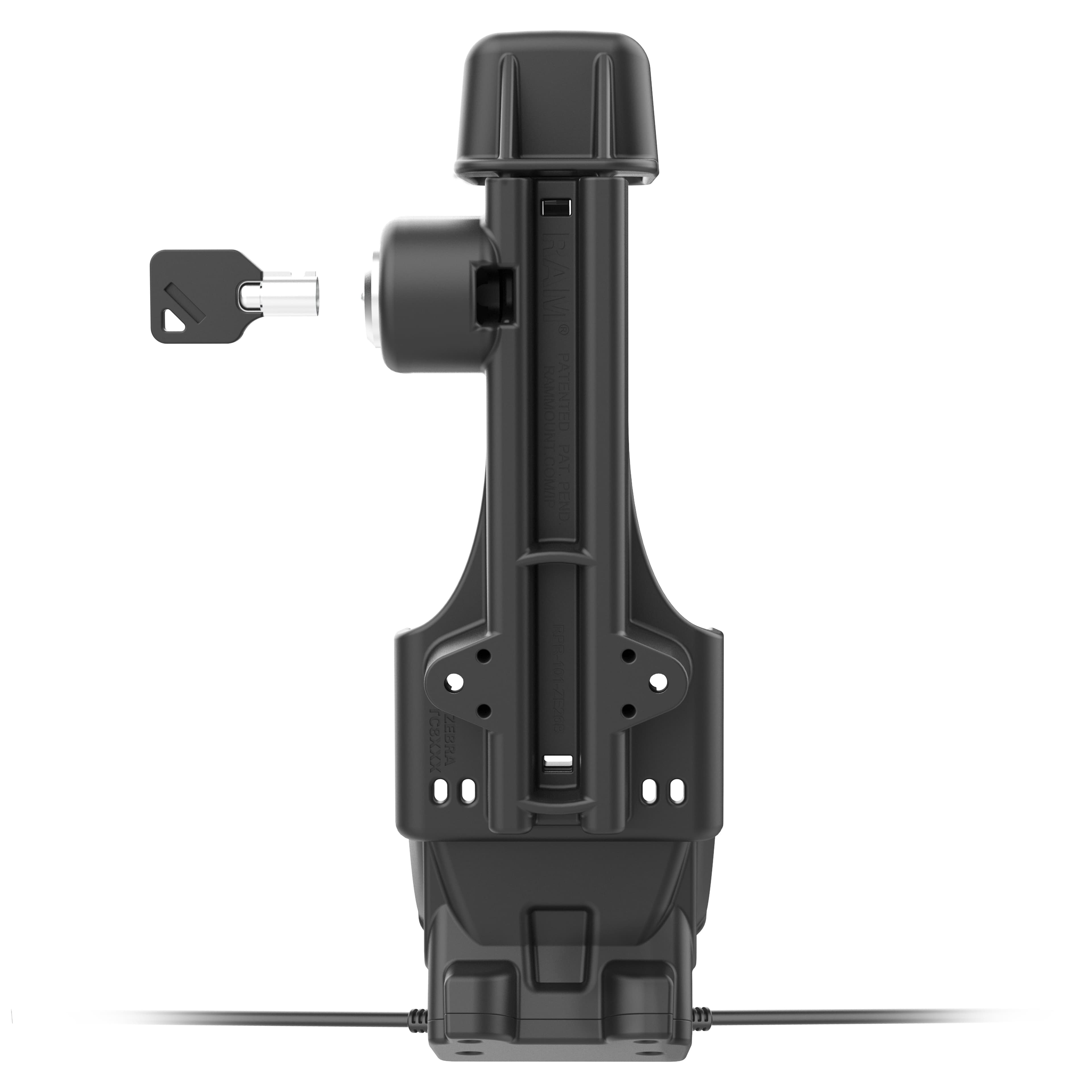 RAM® Locking Powered Dock + Single USB-A for Zebra TC8300 - Heated Pins