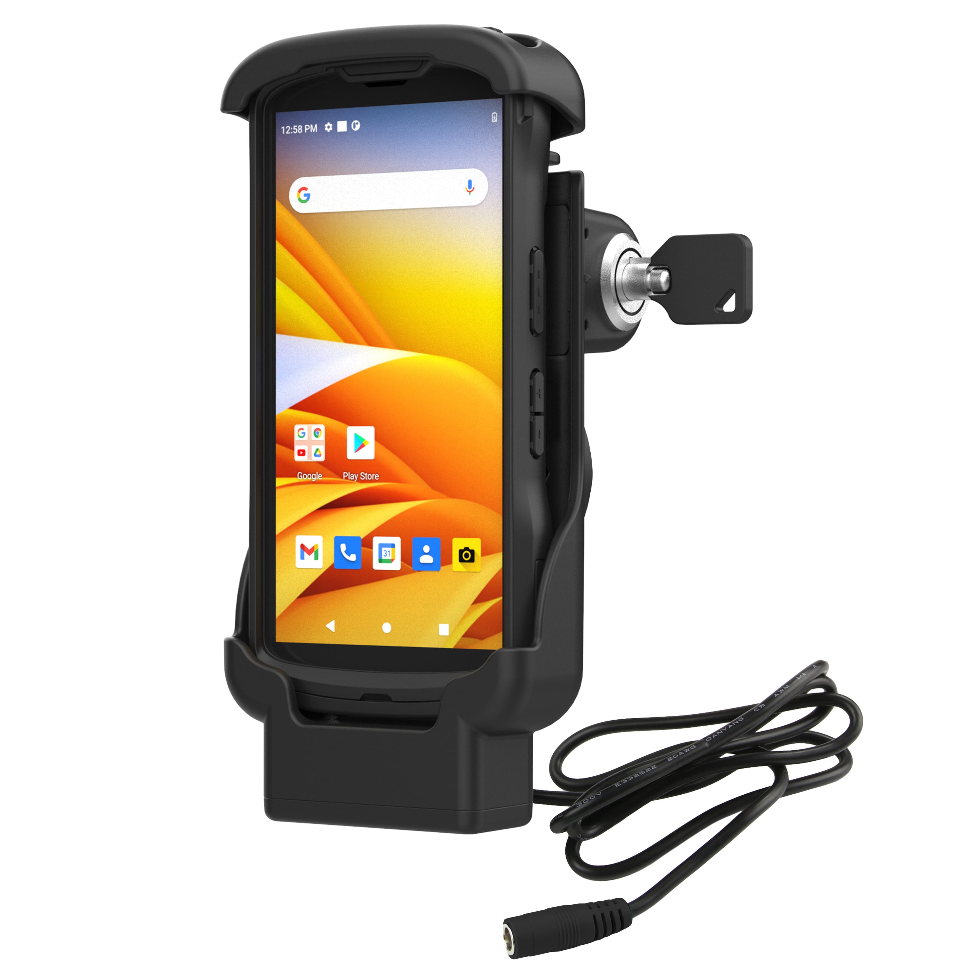 RAM® Key-Locking Form-Fit Powered Dock for Zebra TC53 & TC58