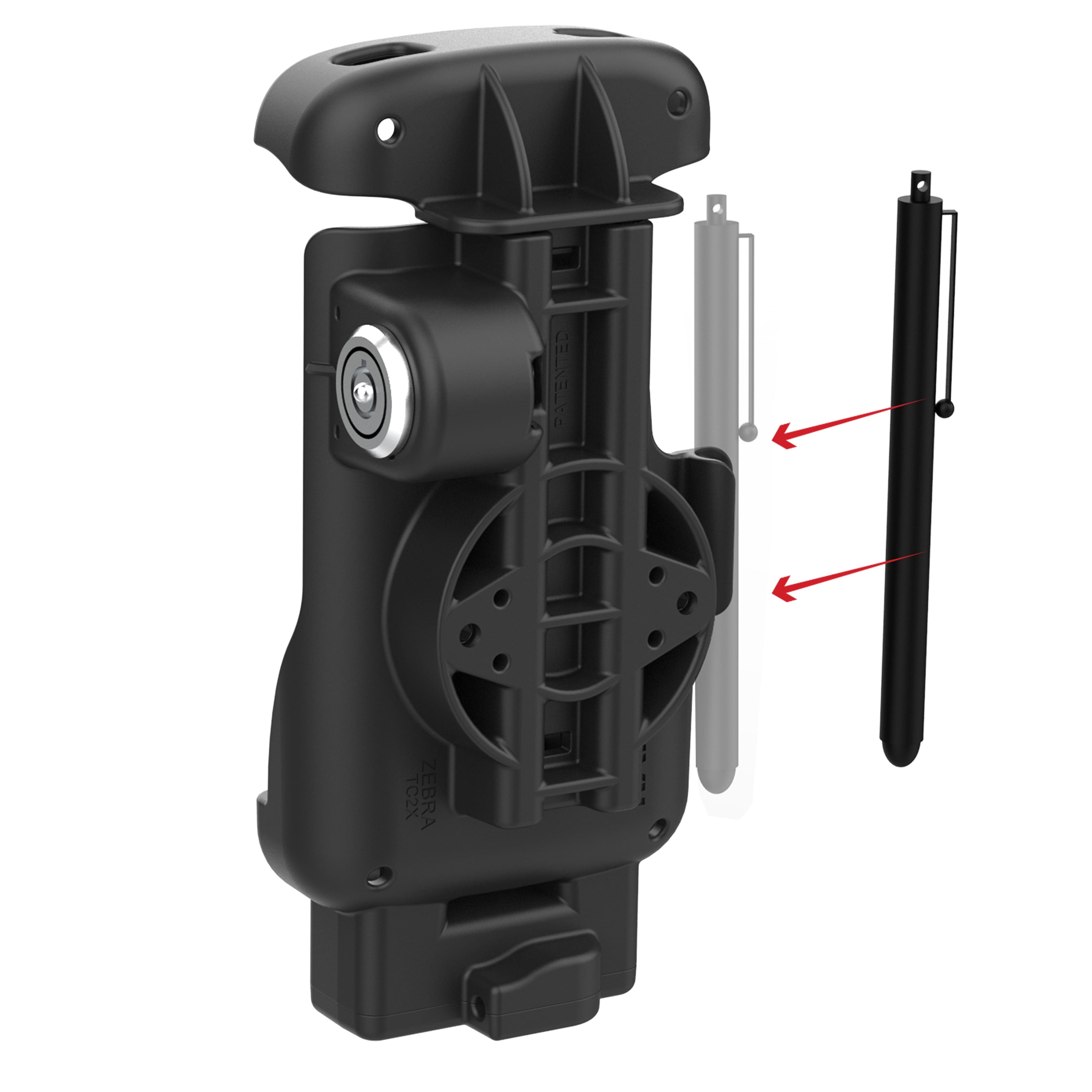 RAM® Locking Form-Fit Holder for Zebra TC201 & TC22/TC27 with Boot