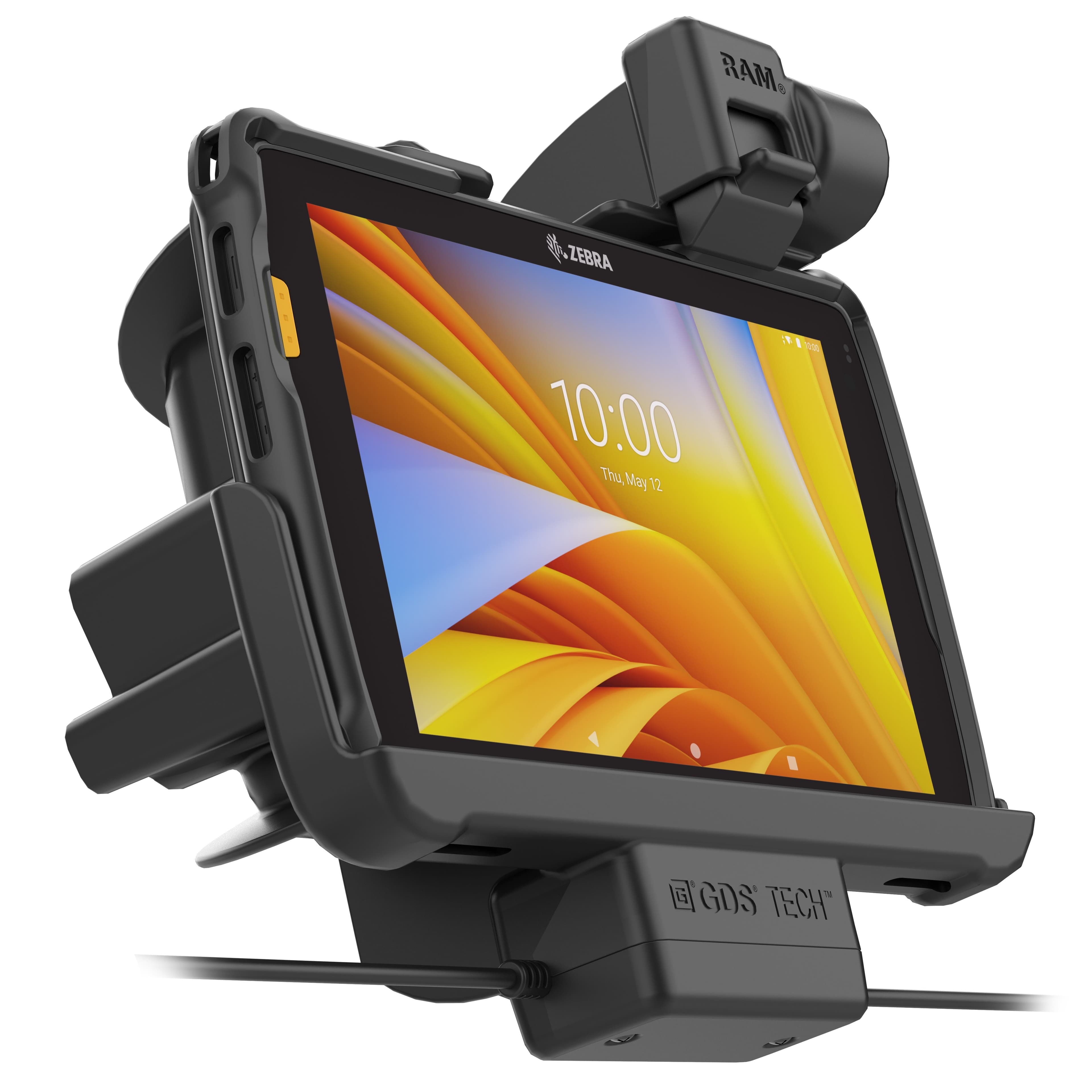 Locking RAM® Tough-Dock™ Power + Dual USB for Zebra ET4x 8" (20.3 cm)