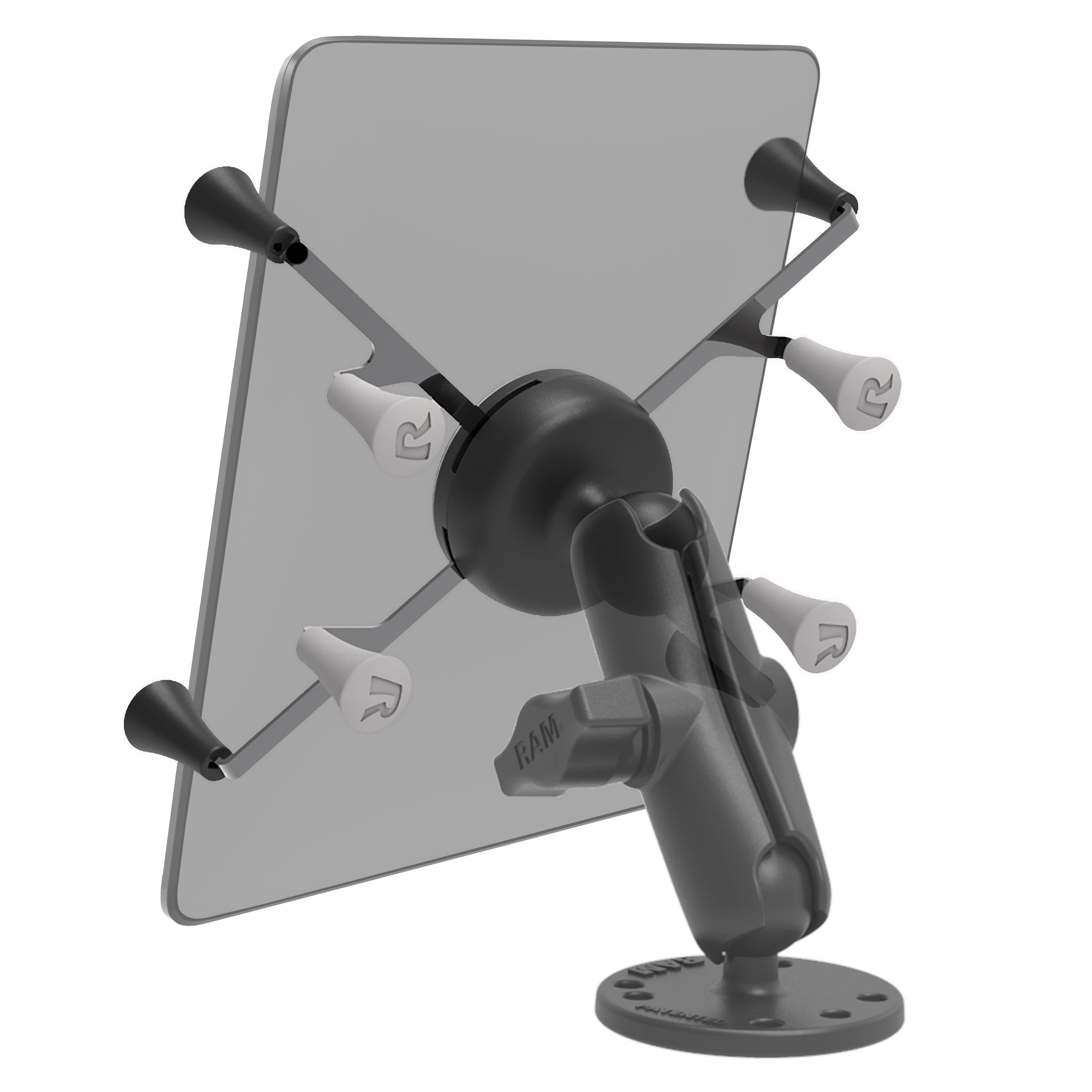RAM® X-Grip® Universal Holder for 7" (17.8 cm)-8" (20.3 cm) Tablets with Ball - B Size