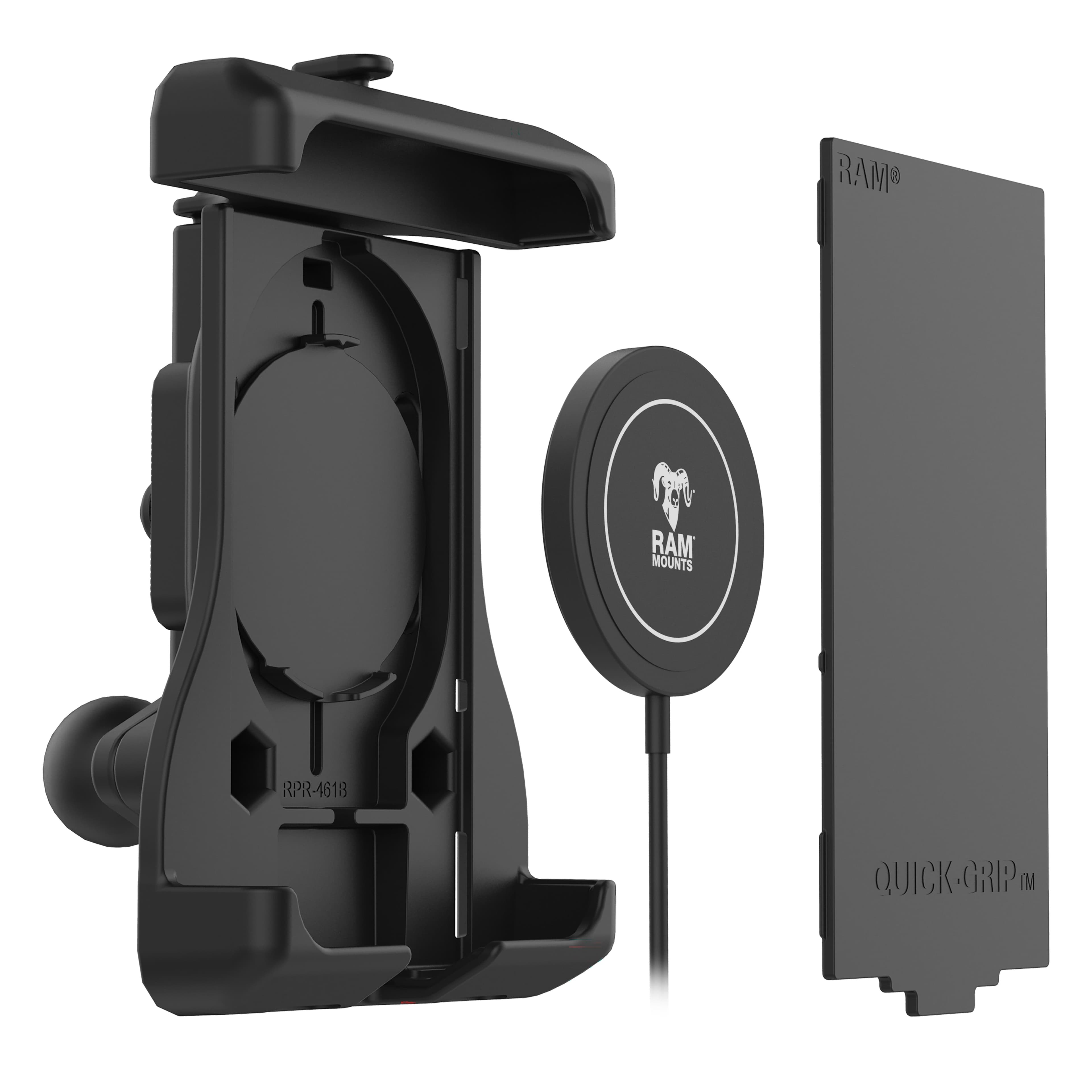RAM® Quick-Grip™ Holder with Ball for iPhone 12 Series + MagSafe