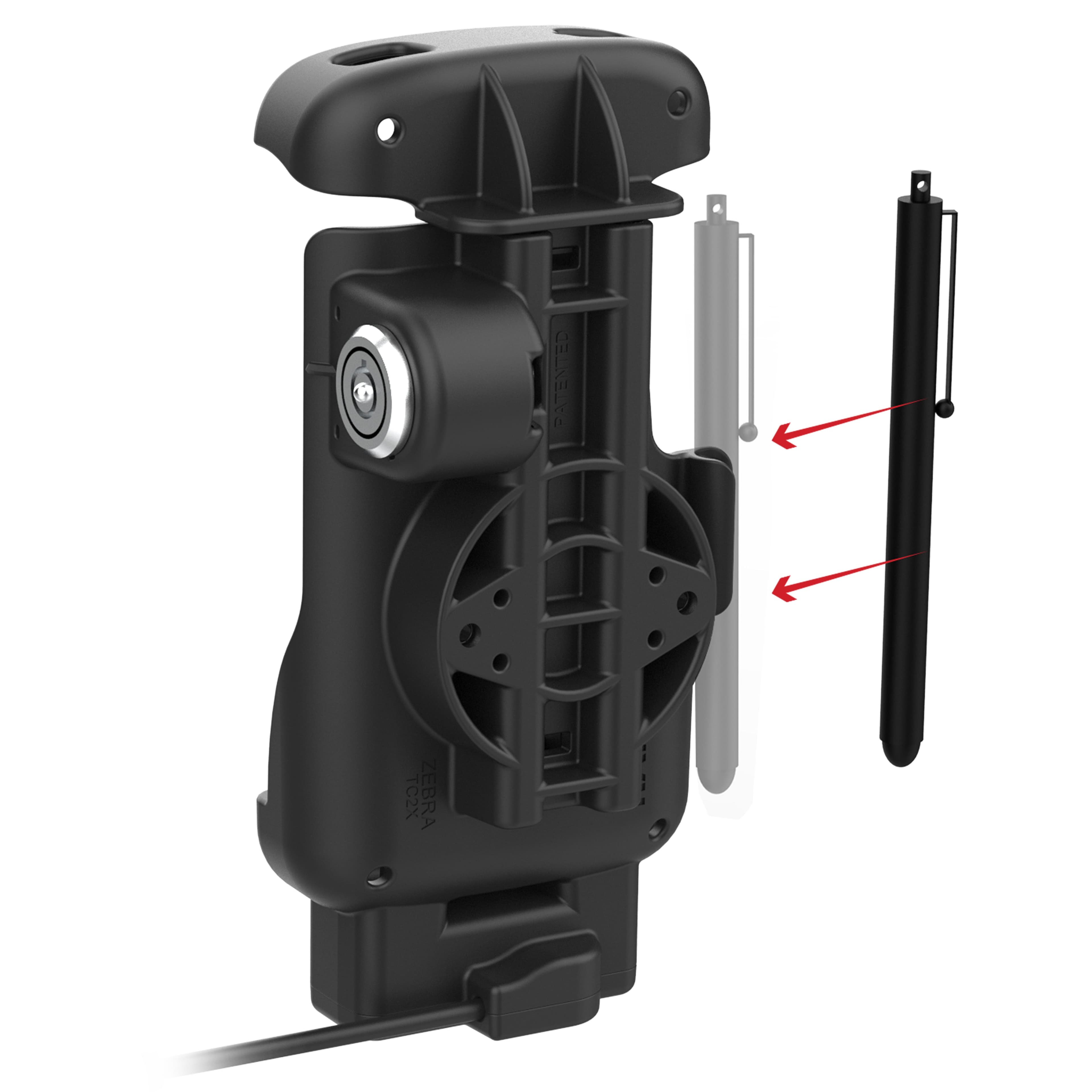 RAM® Locking Powered Dock for Zebra TC201 & TC22/TC27 without Boot