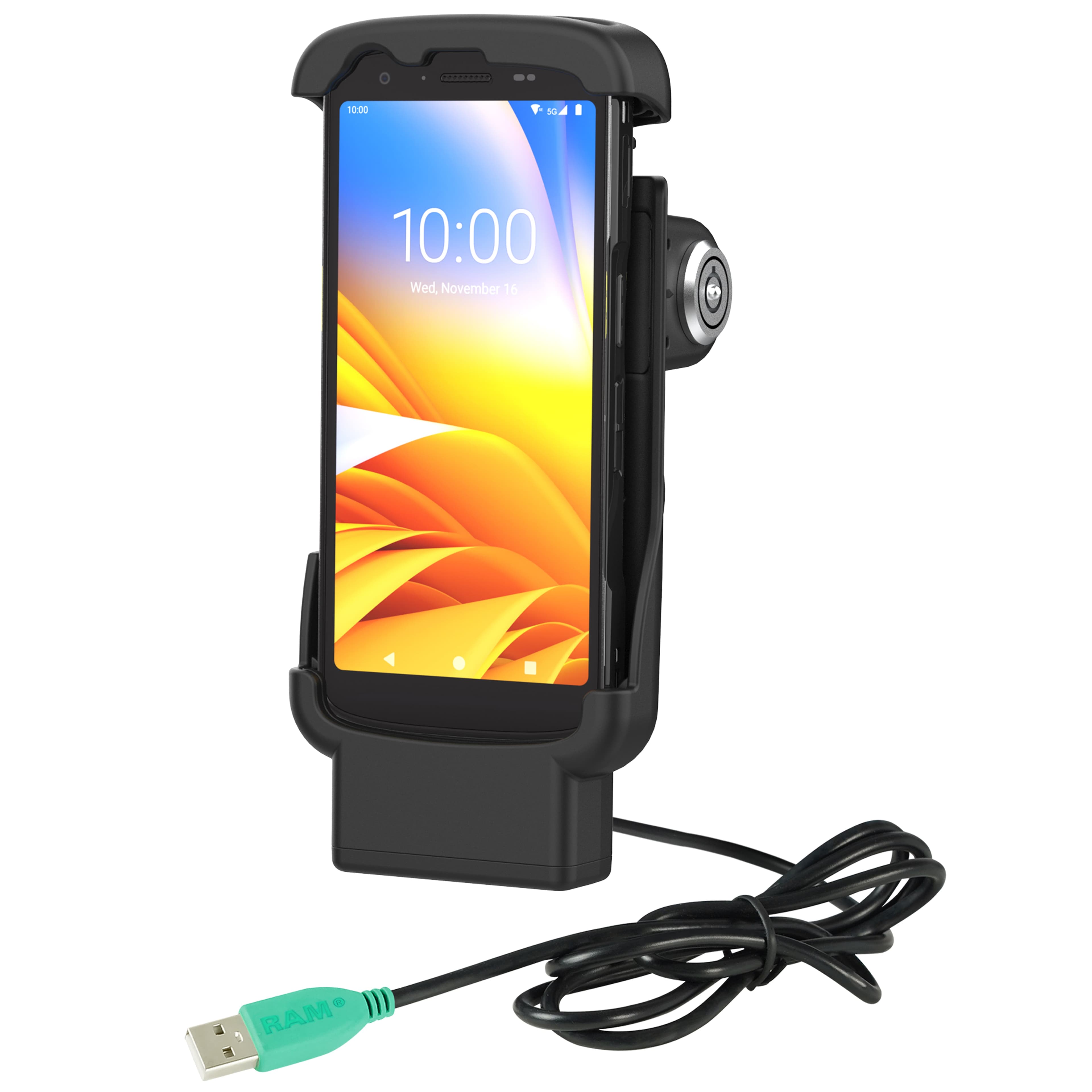 RAM® Locking Powered Dock for Zebra TC201 & TC22/TC27 without Boot