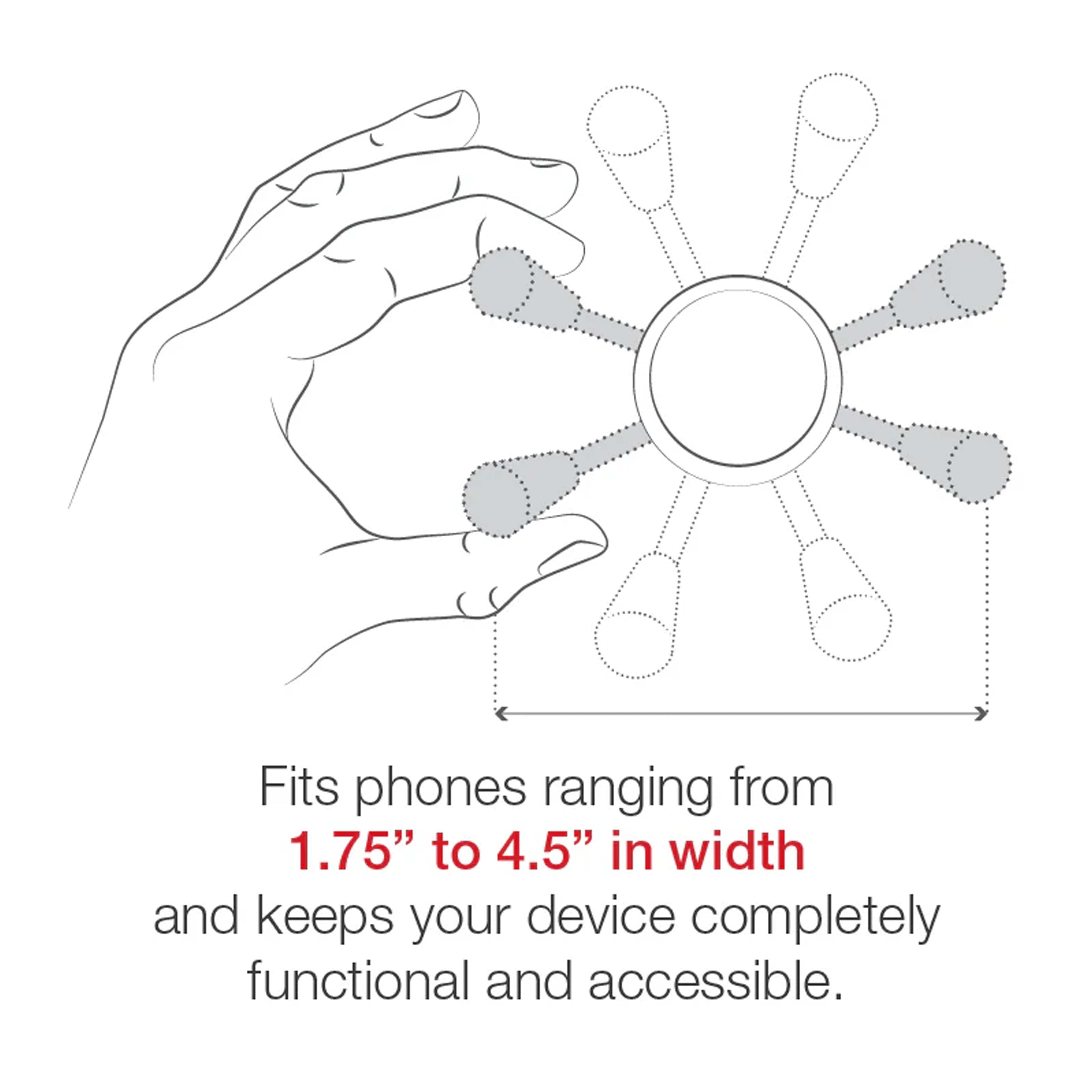 RAM® X-Grip® Large Phone Holder with RAM® Snap-Link™ Socket