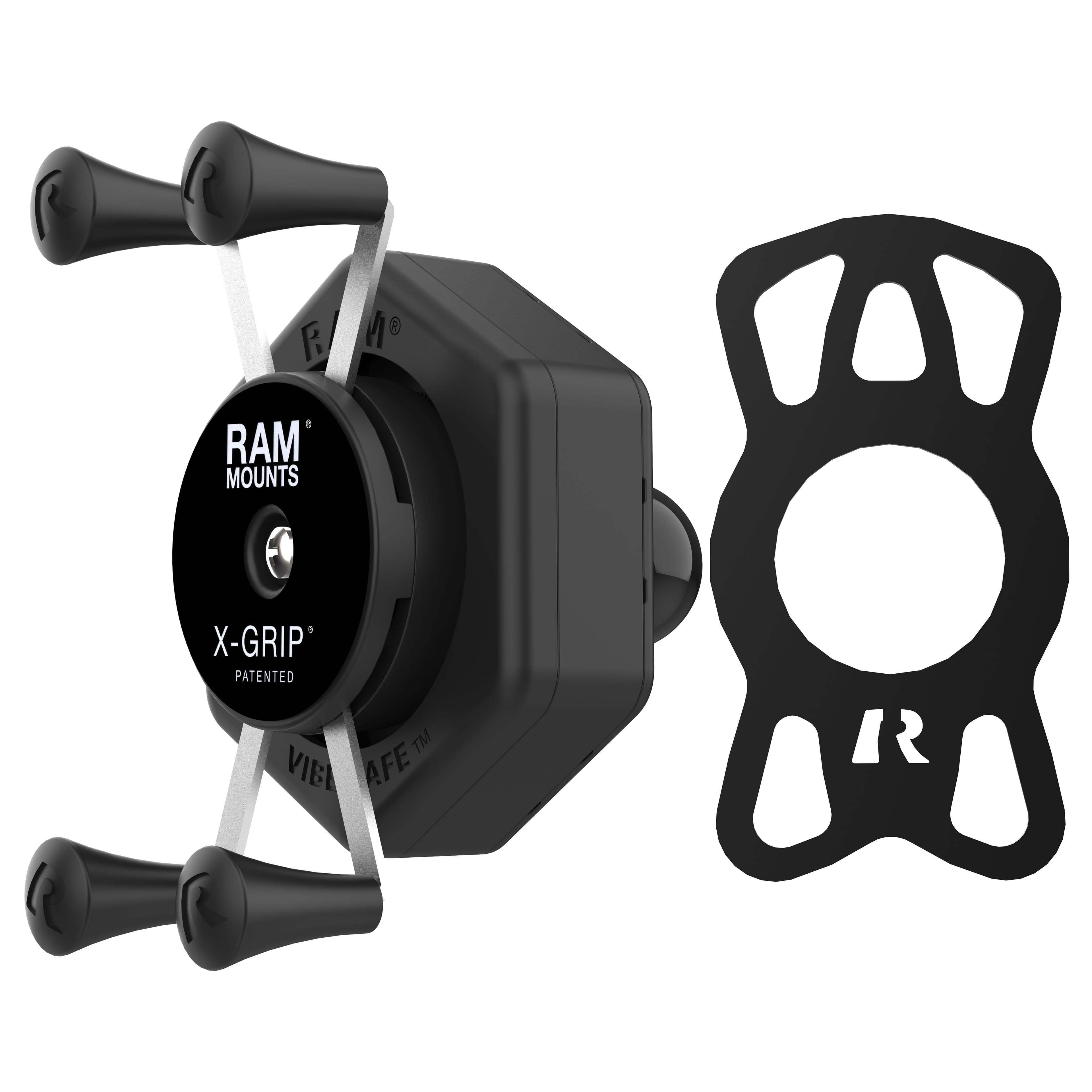 RAM® X-Grip® Phone Holder with Ball & Vibe-Safe™ Adapter