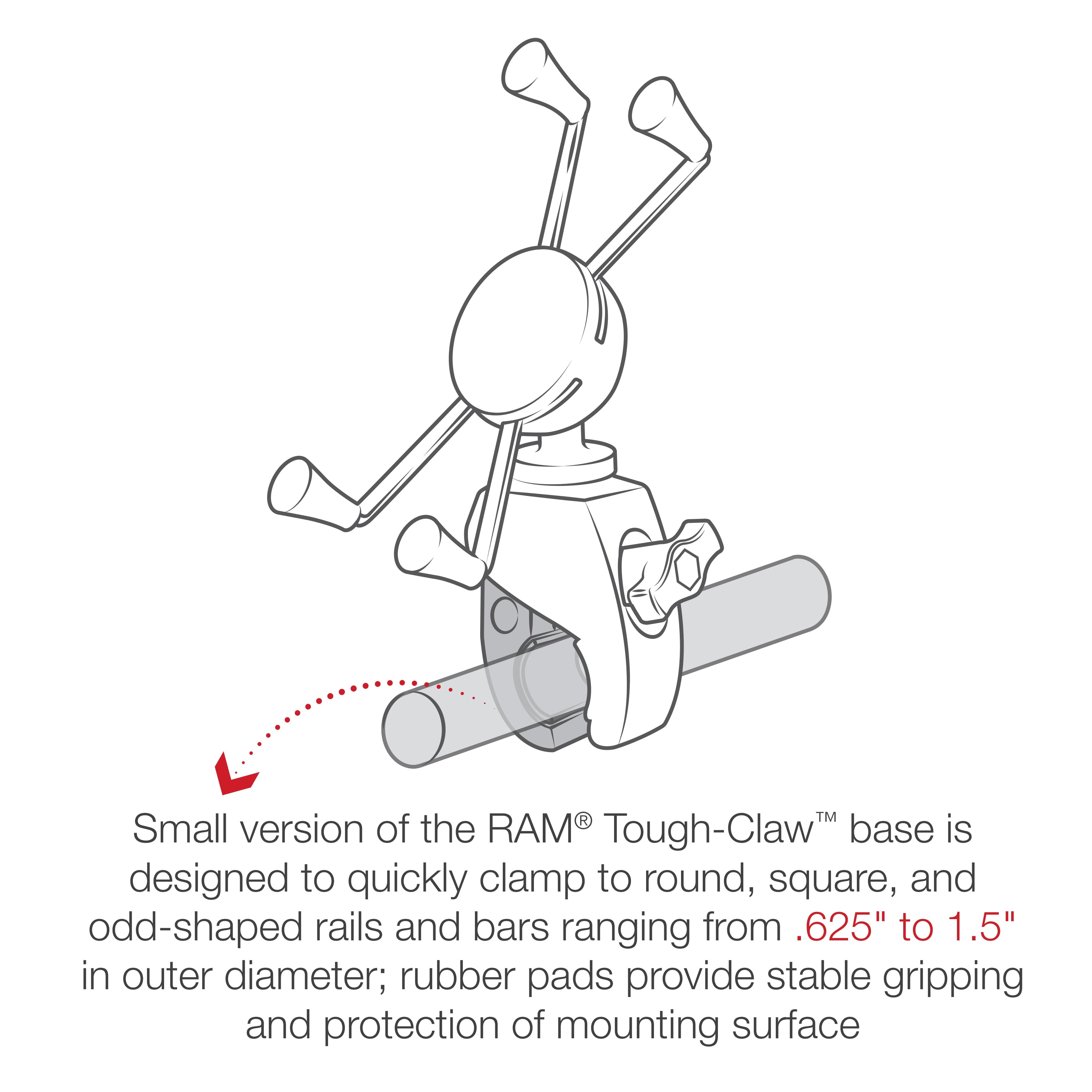RAM® X-Grip® Large Phone Mount with RAM® Snap-Link™ Tough-Claw™