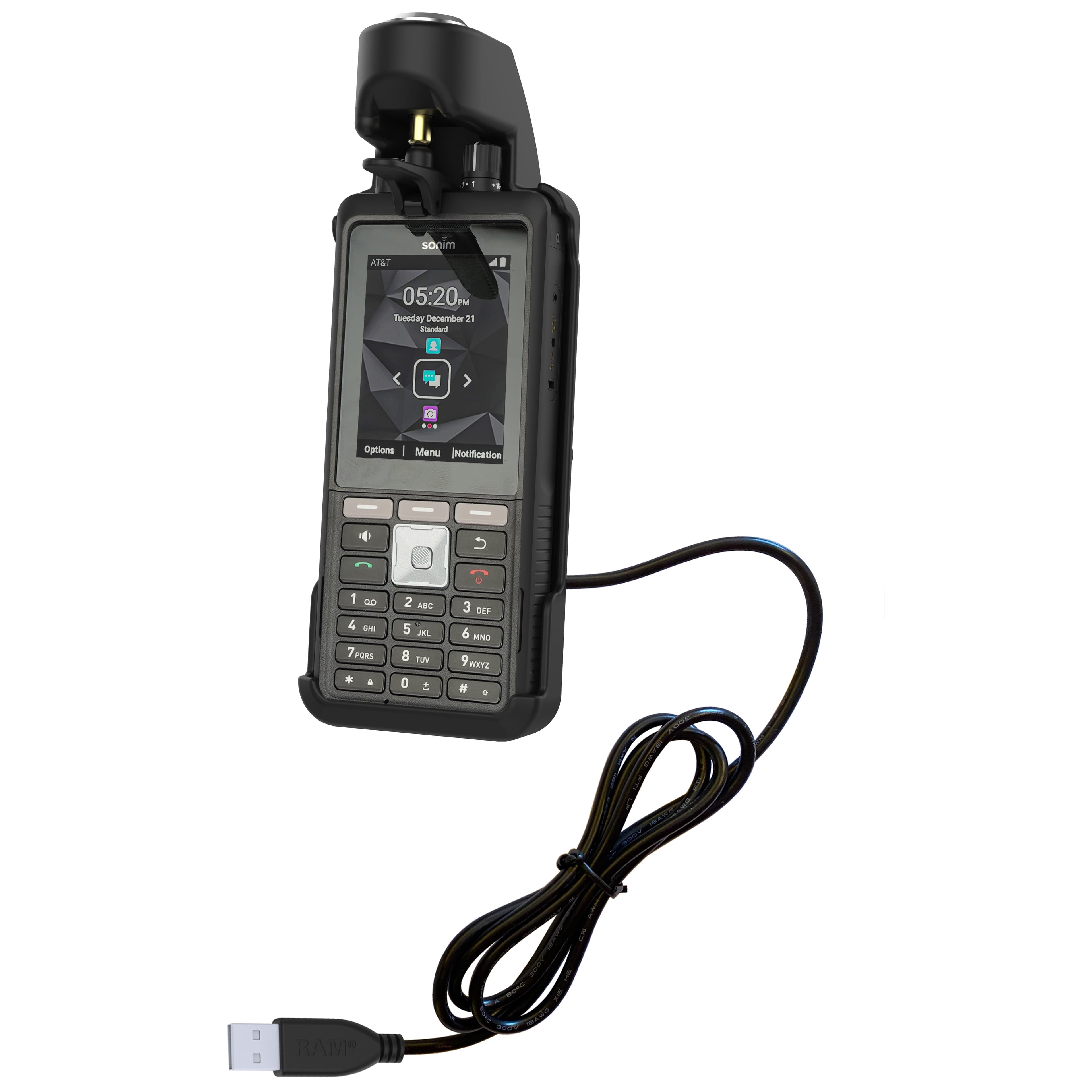 RAM® EZ-Roll'r™ Powered Locking Dock for Sonim XP5plus & XP5plus 5G