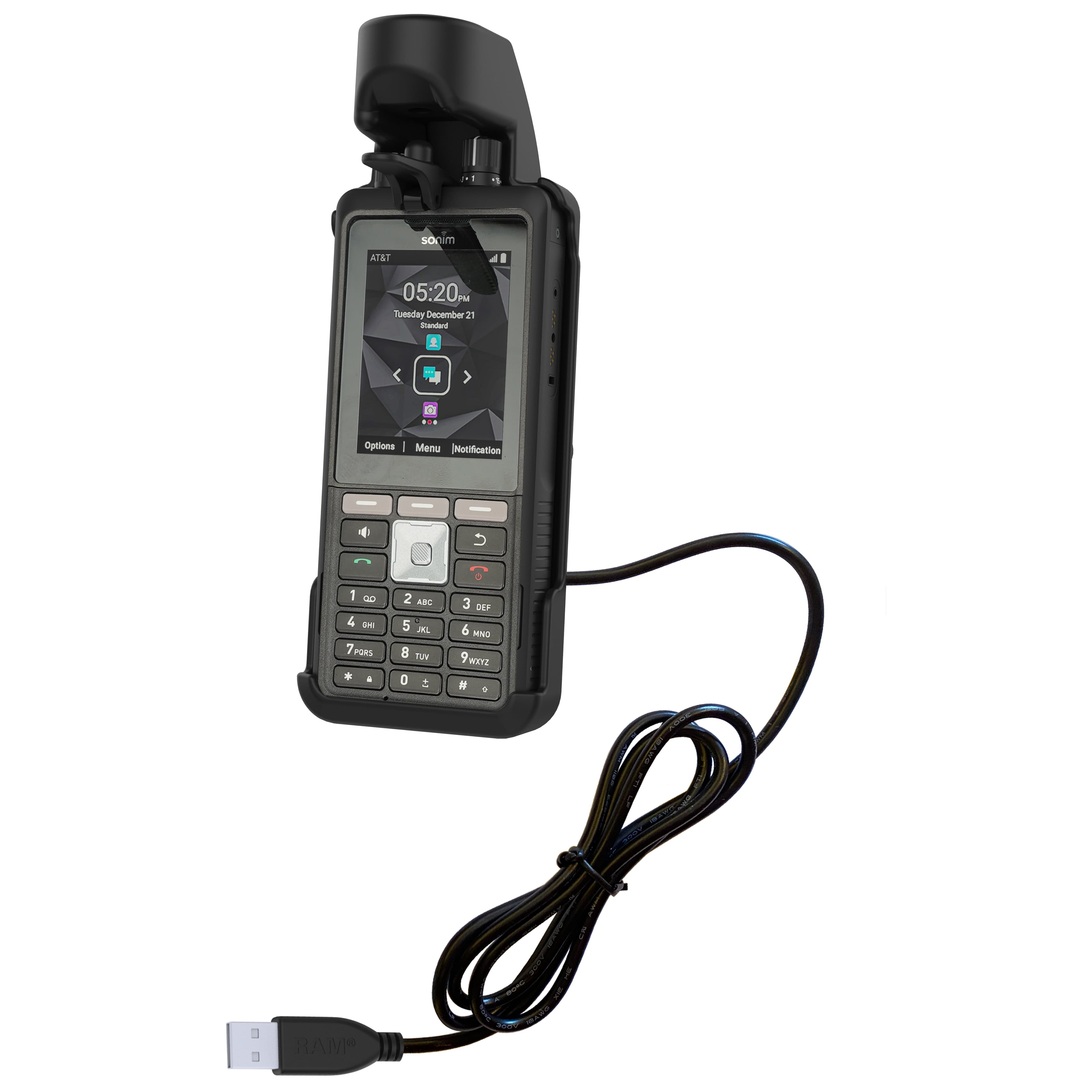 RAM® EZ-Roll'r™ Powered Dock for Sonim XP5plus & XP5plus 5G
