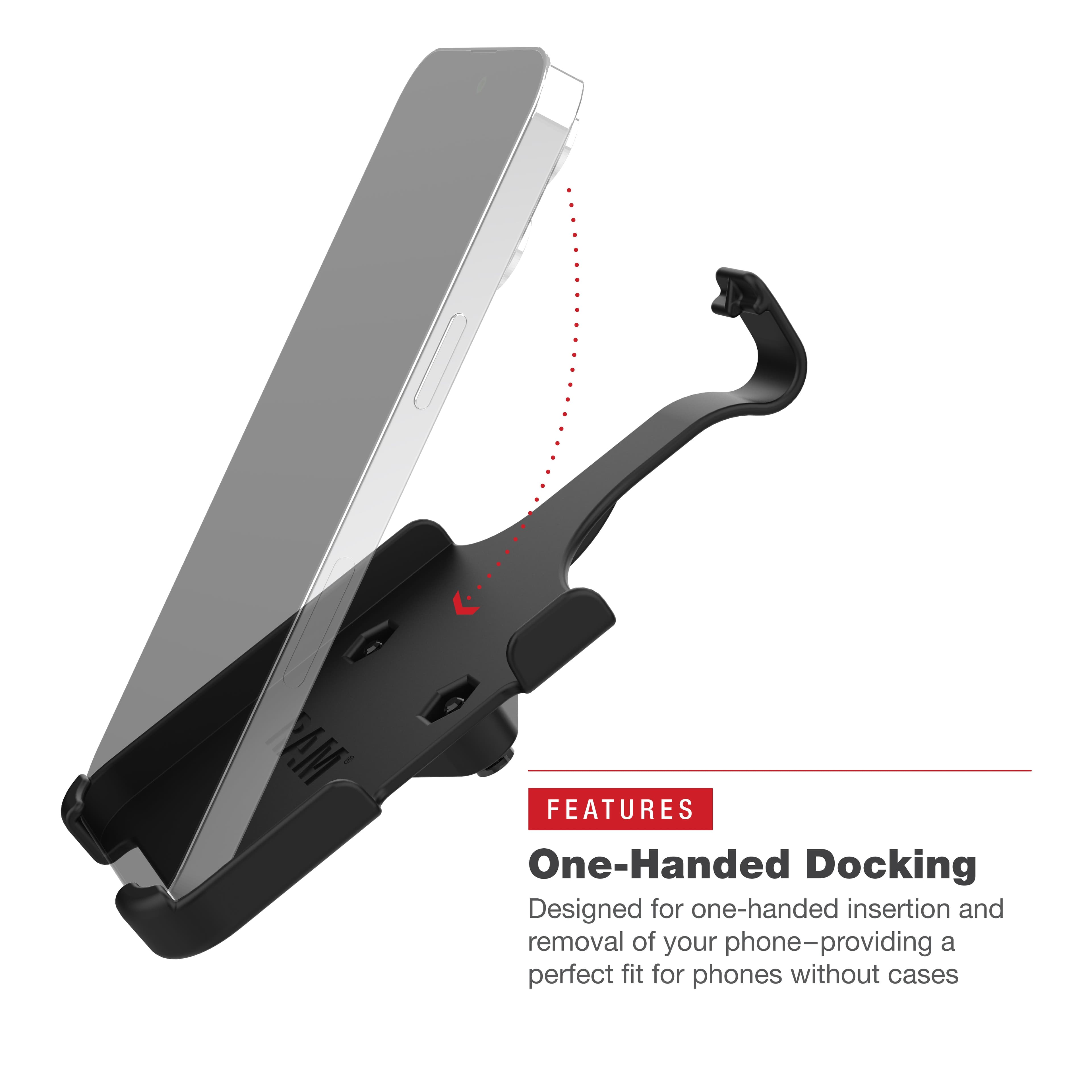 RAM® Holder for iPhone 14 Plus/Pro Max, 15 Plus & 16 Plus with Ball
