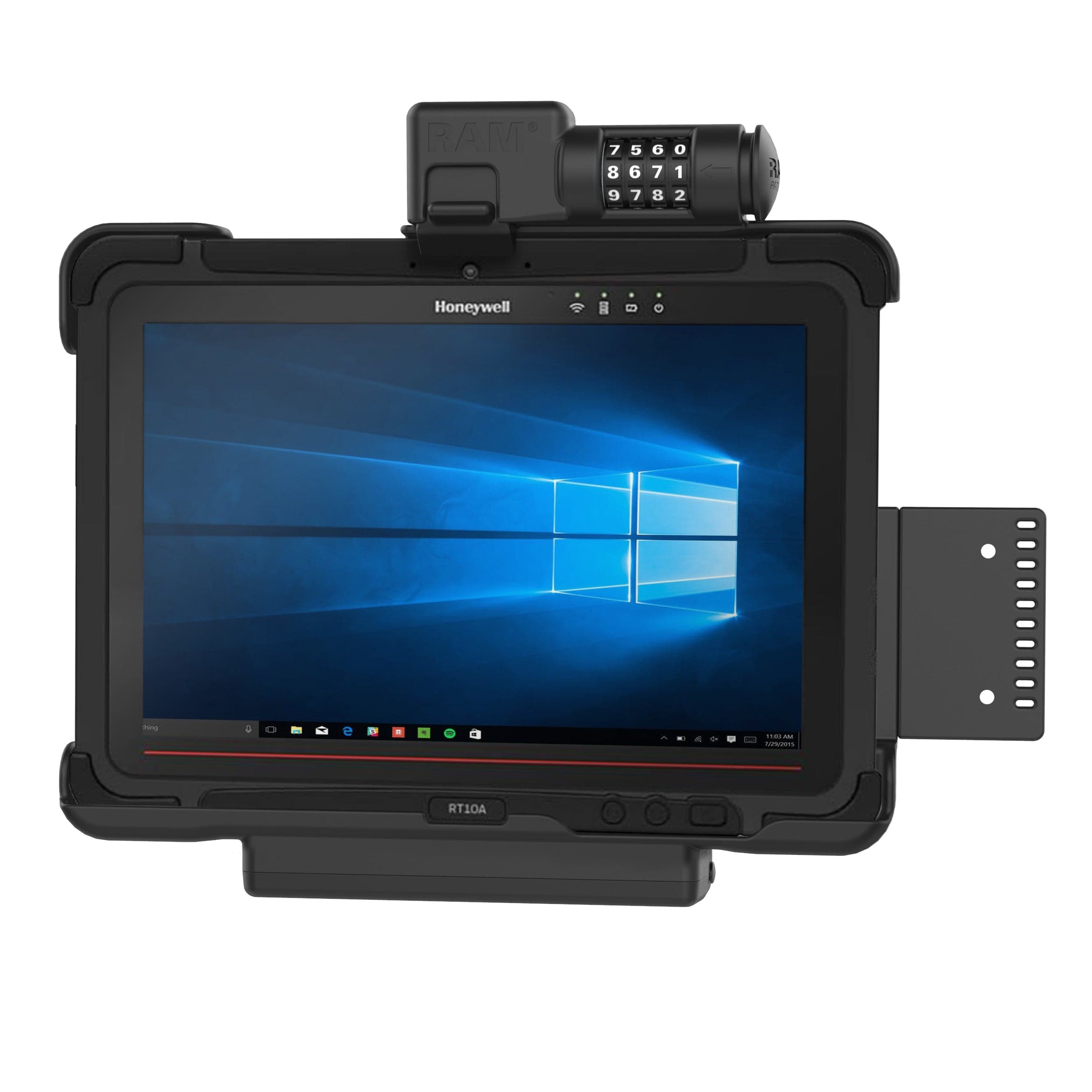 RAM® Combo Locking Form-Fit Holder for Honeywell RT10 Tablet