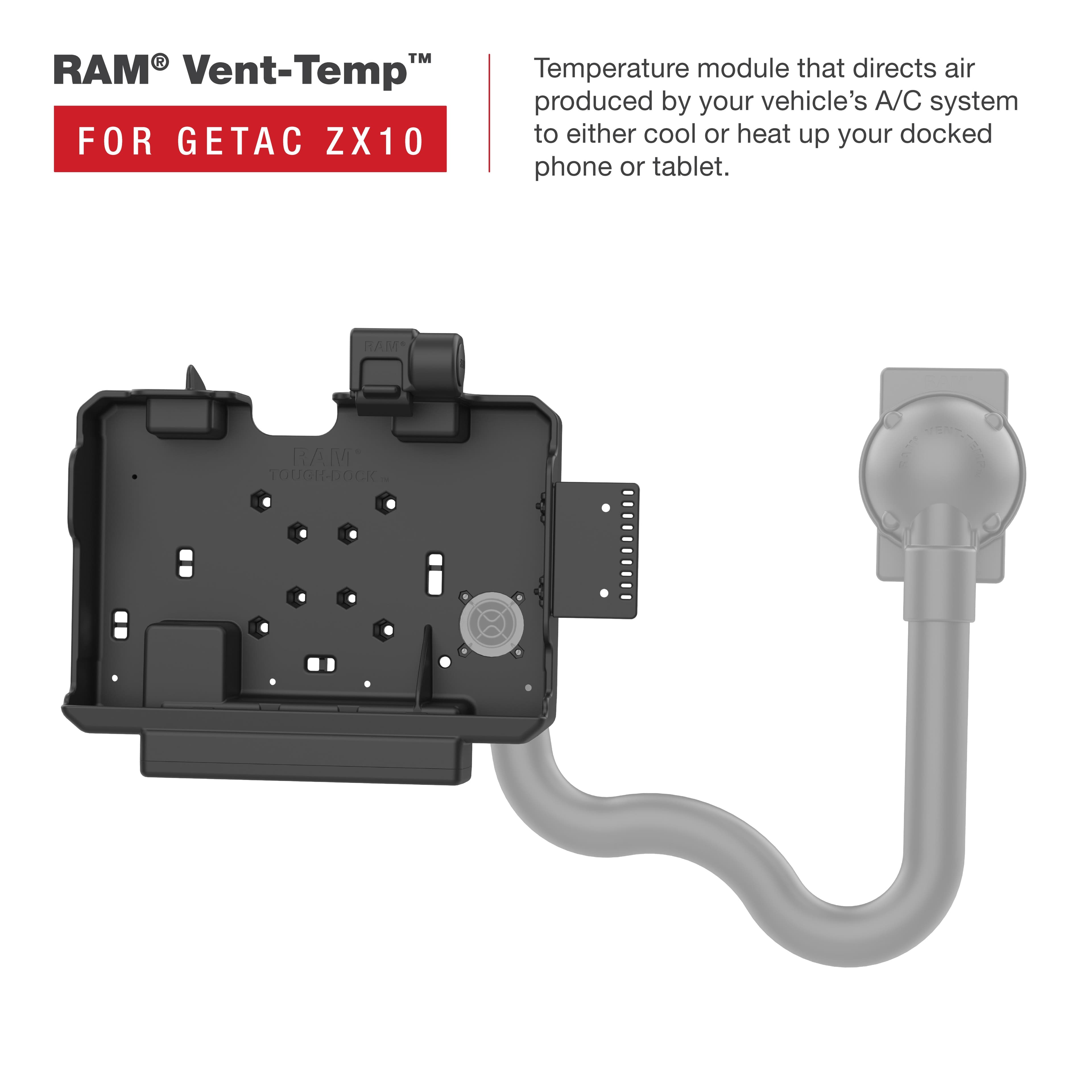 RAM® Power + Dual USB Data Dock for Getac ZX10