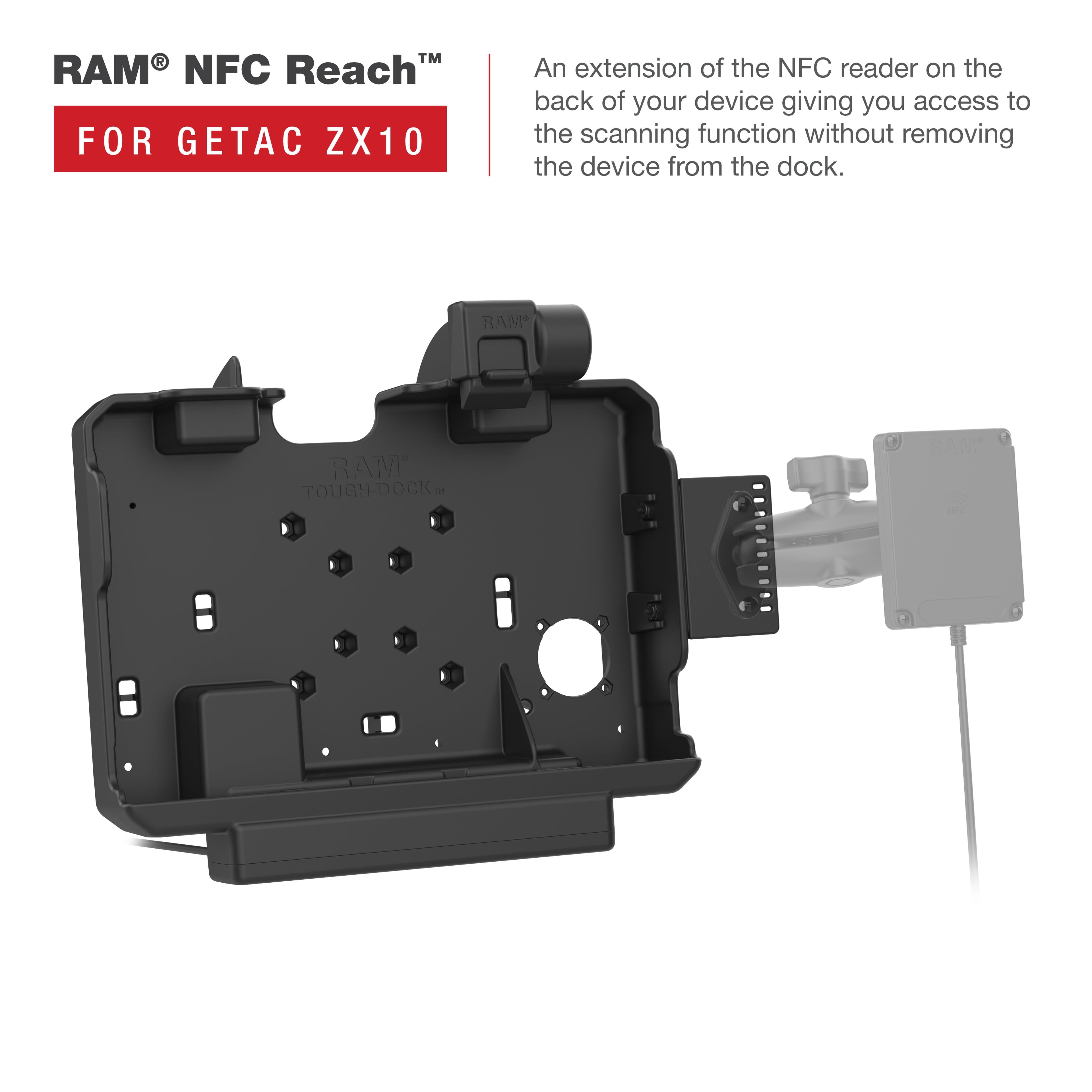 RAM® Power + Dual USB Data Dock for Getac ZX10