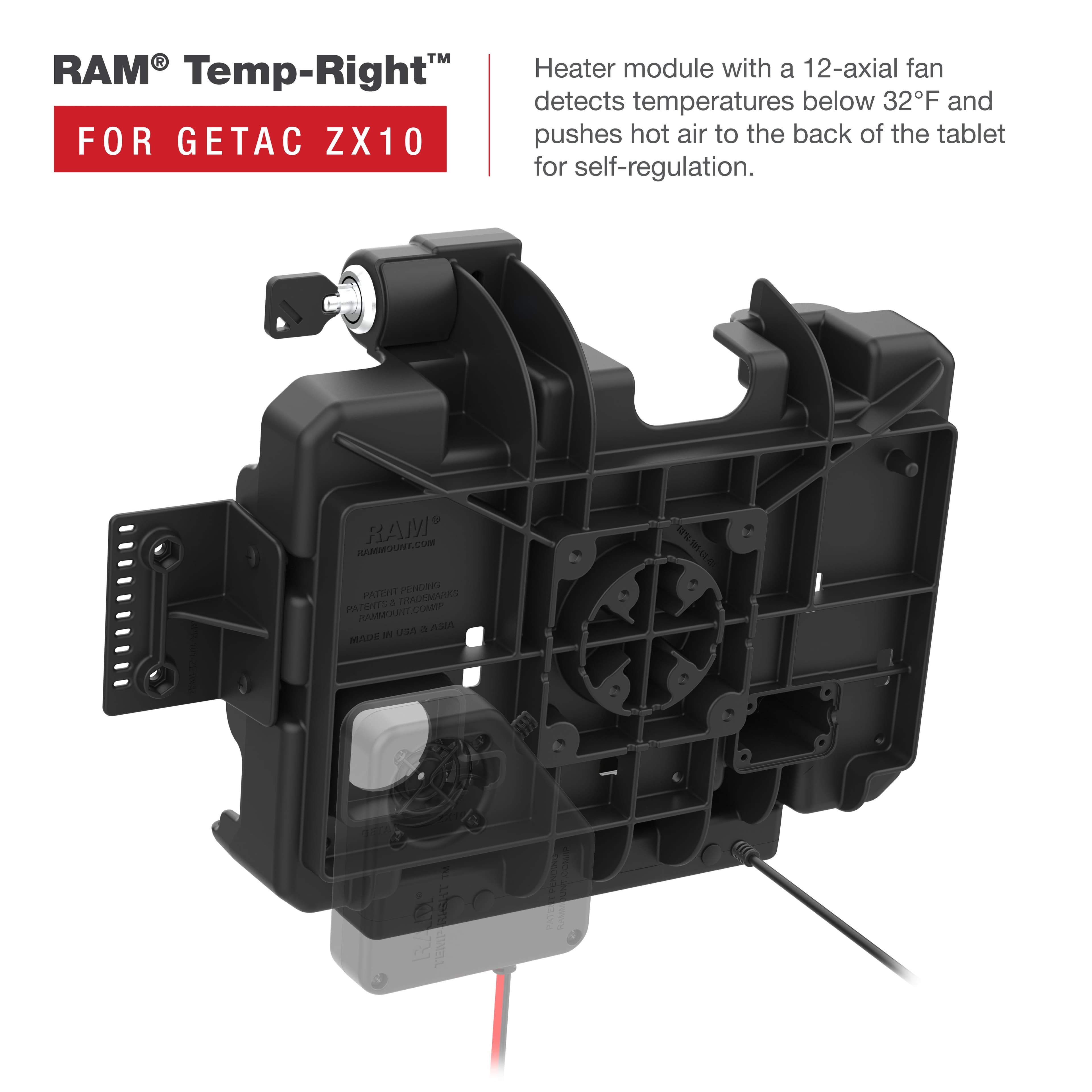 RAM® Form-Fit Locking Powered Dock for Getac ZX10