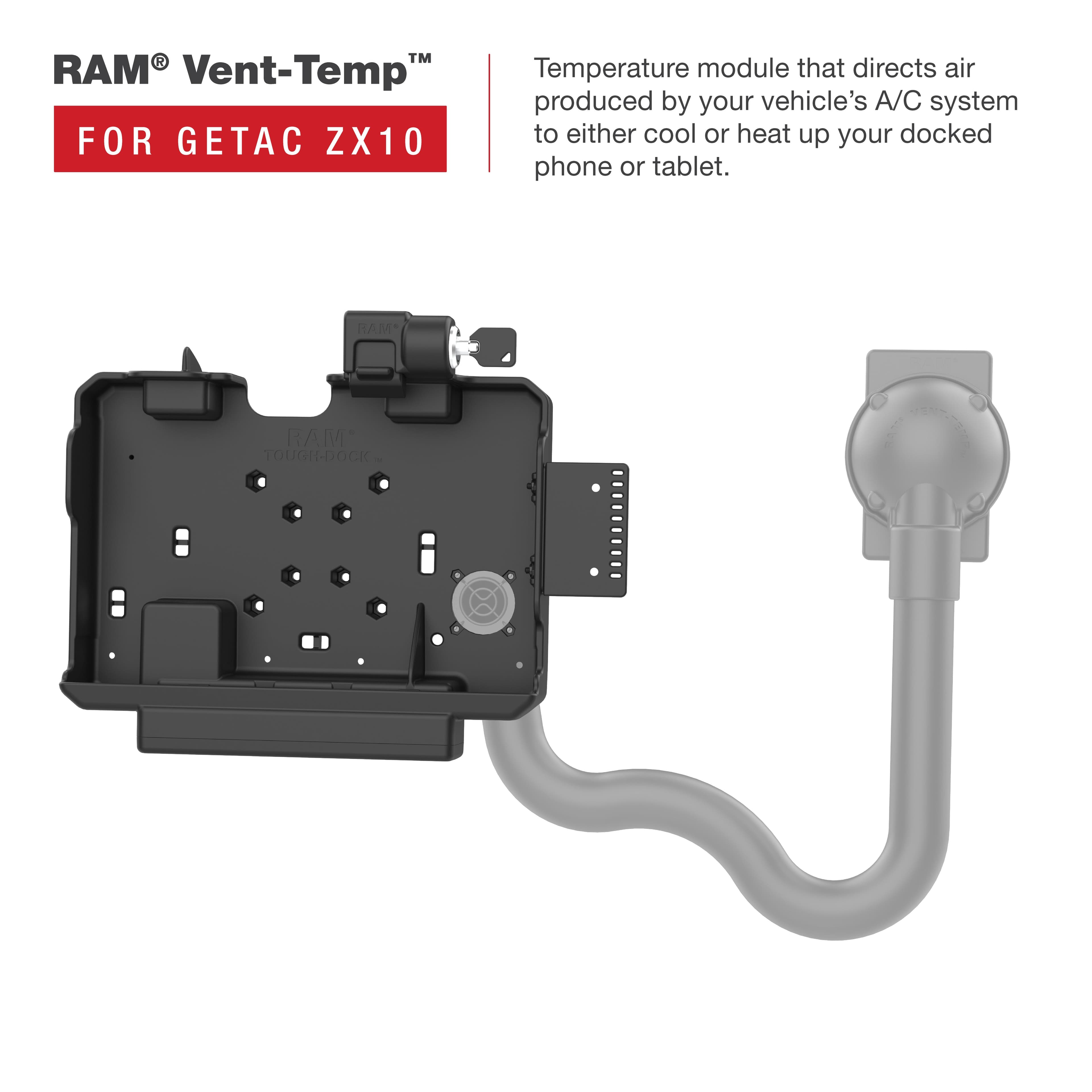 RAM® Form-Fit Locking Holder for Getac ZX10