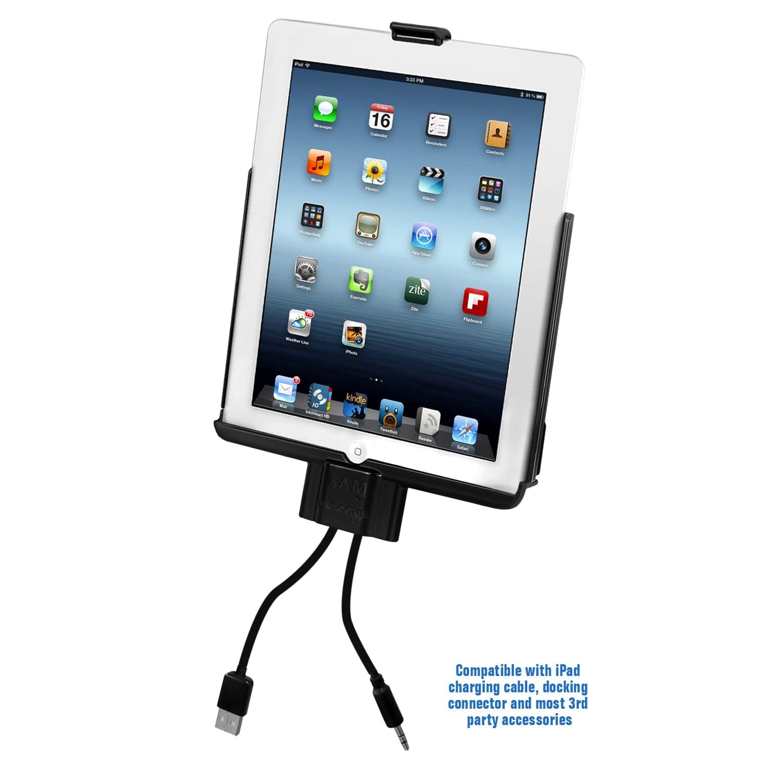 RAM® EZ-Roll'r™ Cradle for Apple iPad 1st Gen